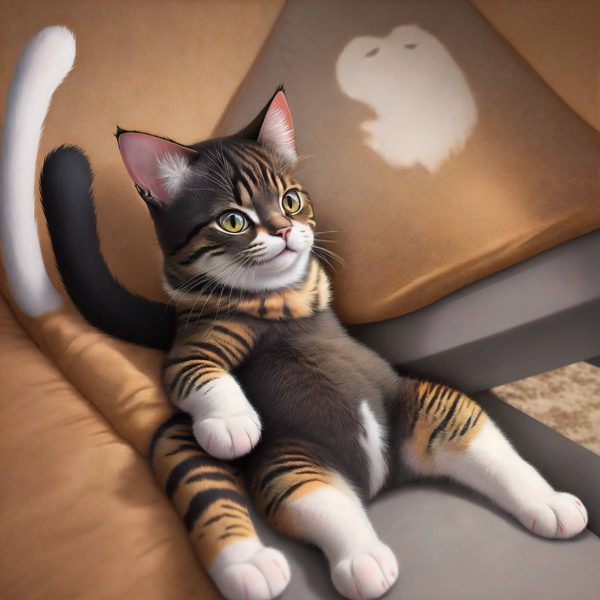 Furry3 stage cat animalization