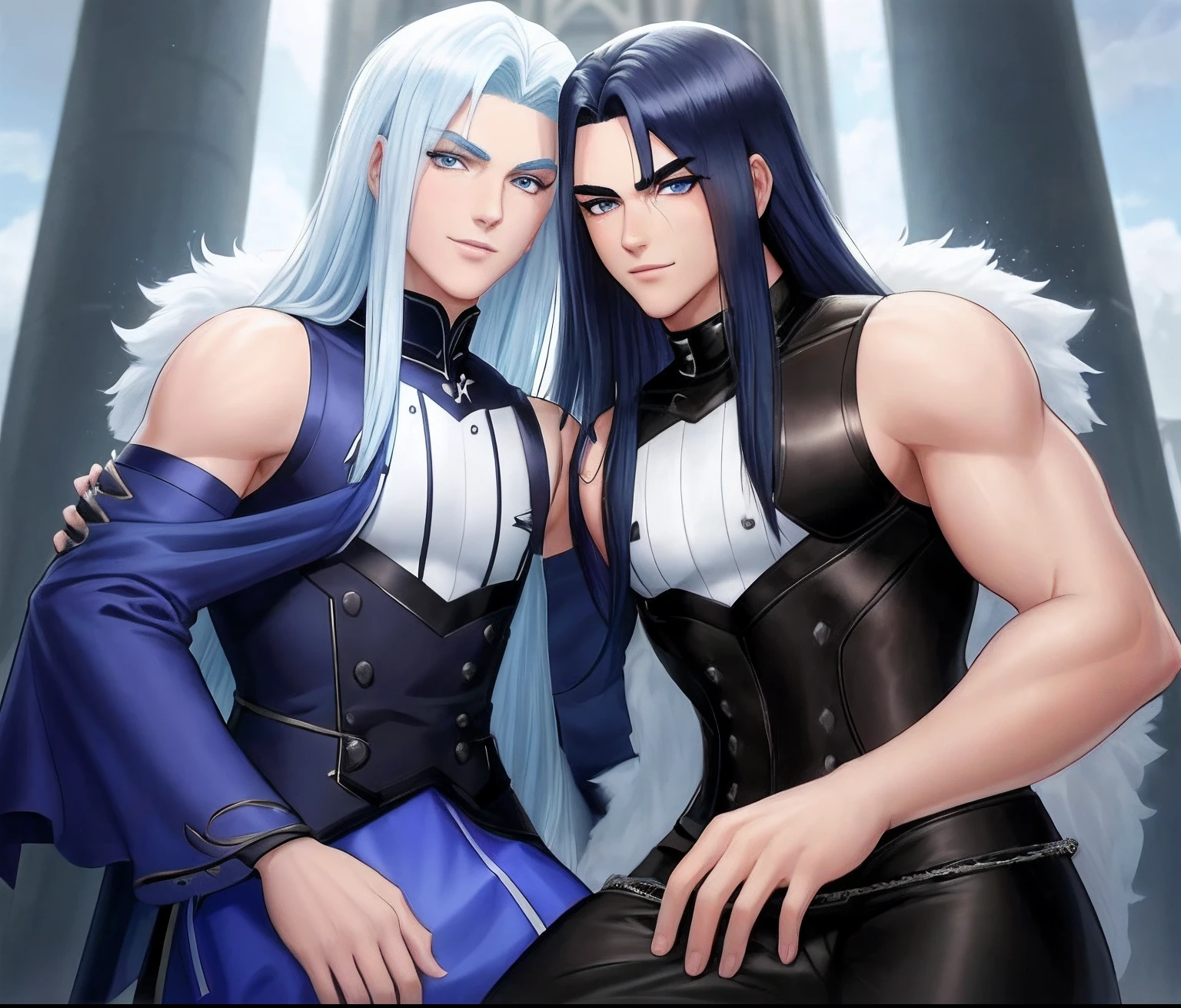 Eu sou um jovem atraente com cabelo preto curtos. My eyebrows are the same color as my hair. I also have pale blue eyes that look like ice. Eu me visto com roupas elegantes , nada muito apertado ou muito baggy. And of course I have a sly smile, mas confiante. somente. Sou musculoso