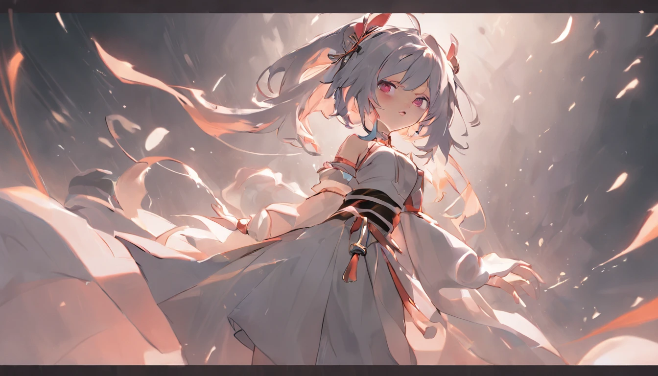 league of legends character art, League of Legends concept art,league of legends splashart, League of Legends character, league of legends art, from league of legends, Riot game concept art, league of legends style art, league of legends splashart, league of legends champion,komono, Hanfu,Taoist uniform,Off-the-shoulder attire,shift dresses,Lolita prostitute,Motion blur, Depth of field means reflection,extreme light,fog atmosphere,The moonlight shone on the side of the girl's face,22 year old,realisticlying,no-bra,vacuum,Extra-long sleeves,Long off-the-shoulder dress,huge tit,cleavage,Full length of colorful hair(1.9),Color gradient for long hair,Messy hair,Barefoot,Full body like,realskin,realcumAI,Snow-white skin,Snow-white thighs,Top image quality,Extreme light and shadow,White panty hose,High details,Standing painting,lines of movement,dynamicposes,komono,PC Wallpapers,Two-thirds of the canvas generates the body,move chart