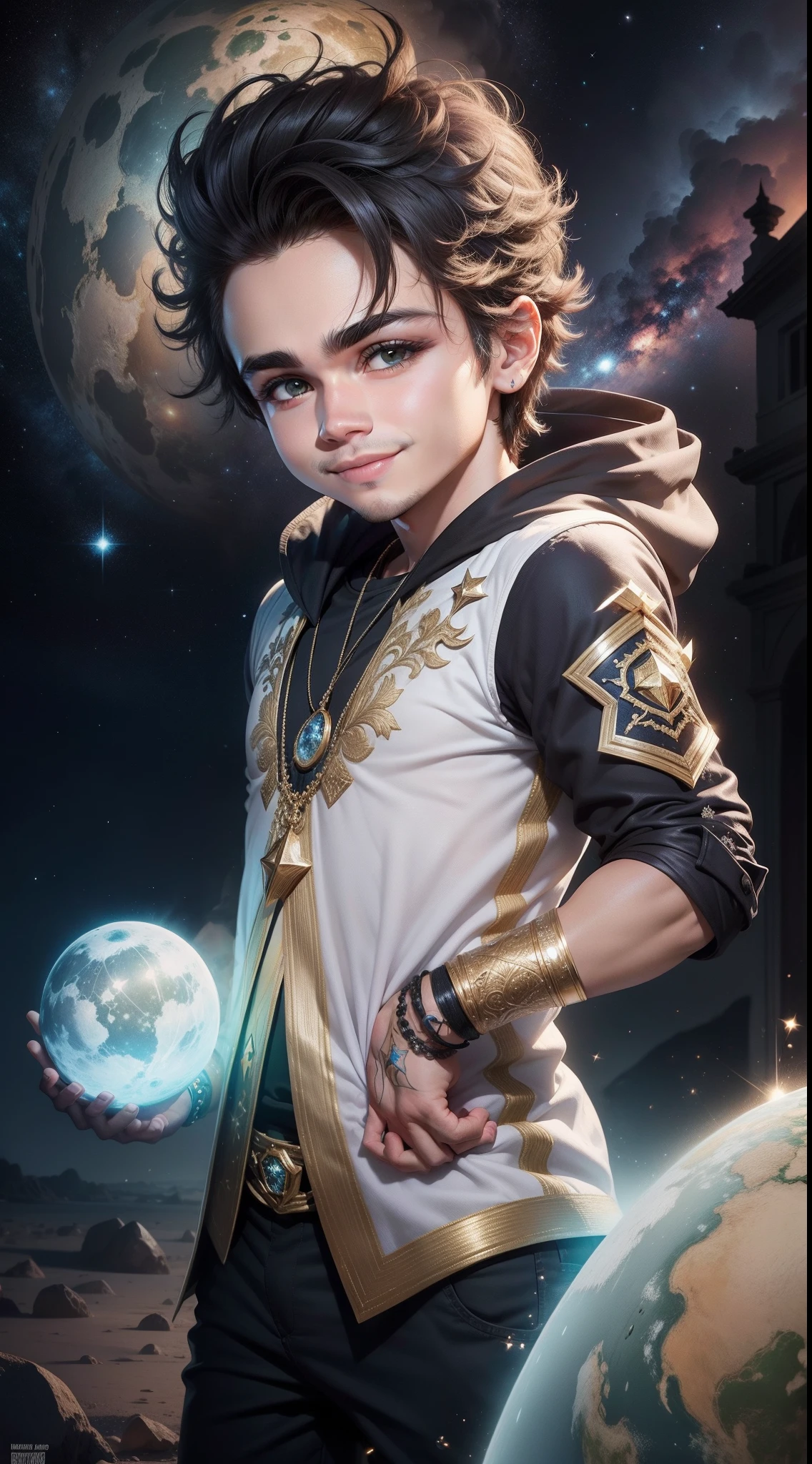 From the stars to the Earth, Luan trouxe a lua em seus olhos e a magia em seu sorriso.