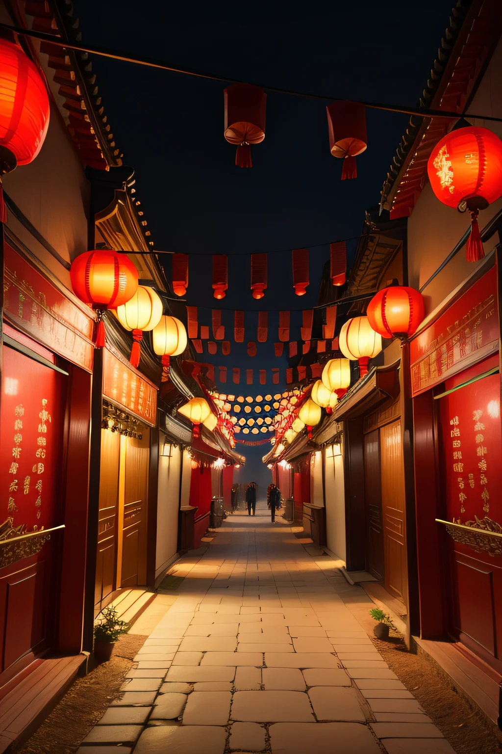 jubilation,red colour,lanterns,Spring festival,traditional Chinese festivals,doorways,Don't be characterized