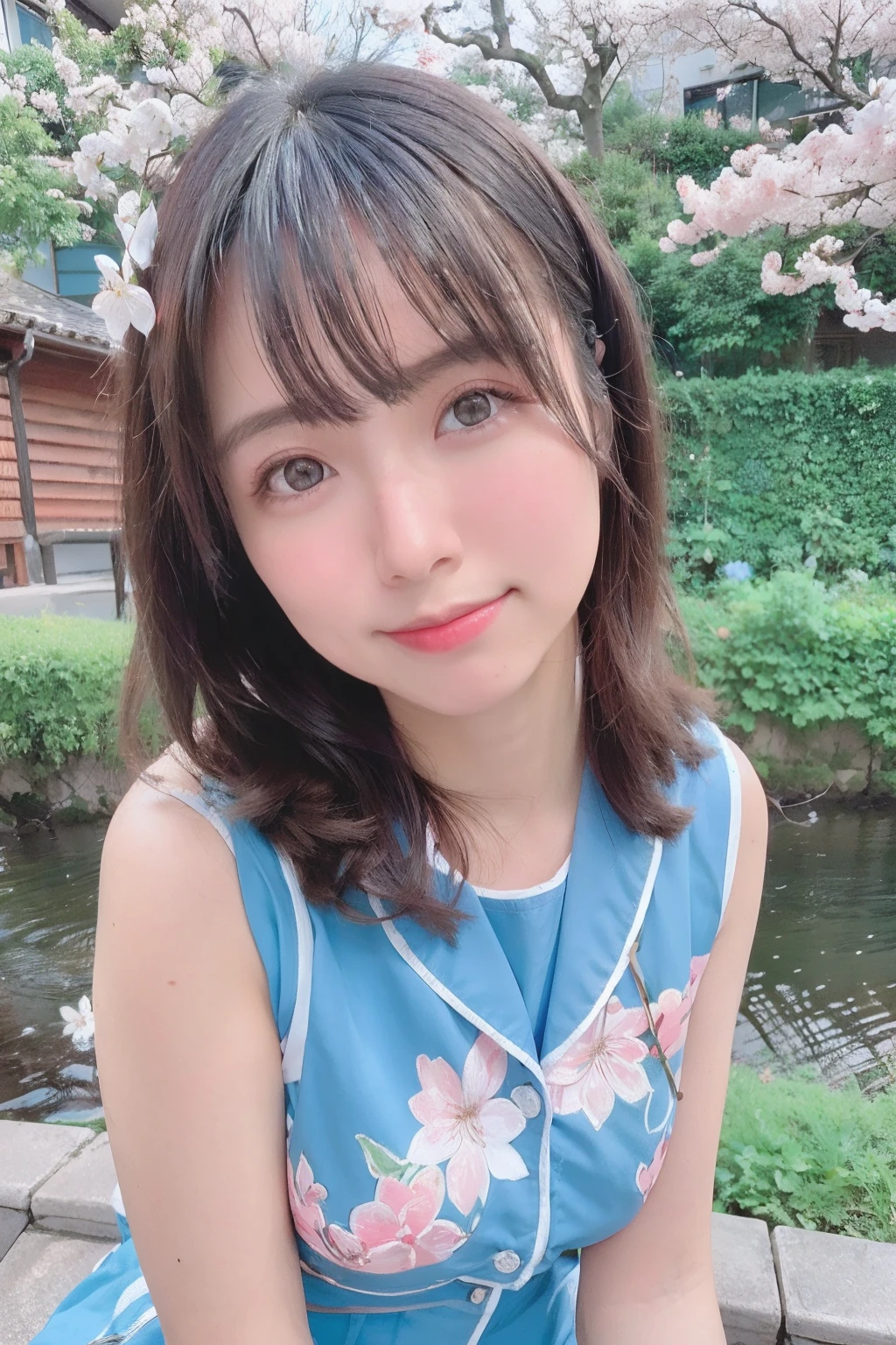 ((Highest quality)), ((masterpiece)), (detailed),Perfect Face,Japanese,landscape,Beauty,cute,Upper Body