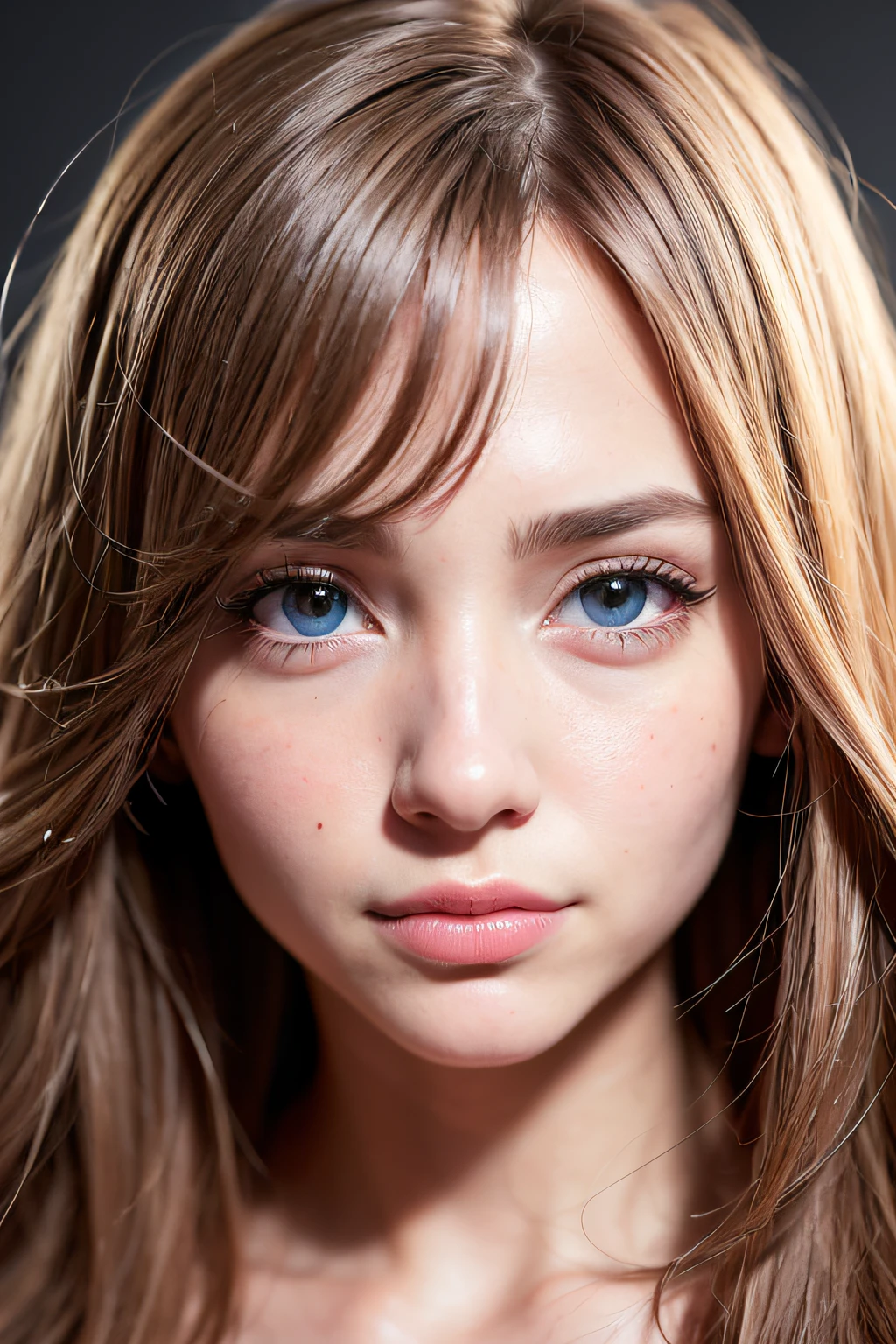 (realistic, photo-realistic:1.37),(8k, RAW photo, best quality, masterpiece:1.2), cute, ultra-detailed,heart-shaped pupils,physically-based rendering, ultra high res, kodakvision color, shot on Arricam LT Camera, bokeh, sharp focus,
looking at viewer,photorealistic,realistic, solo, photorealistic, best quality,extremely detailed face,extremely detailed eyes and face, beautiful detailed eyes,absurdres, incredibly absurdres,haunting smile,Messy hair, floating hair, ,