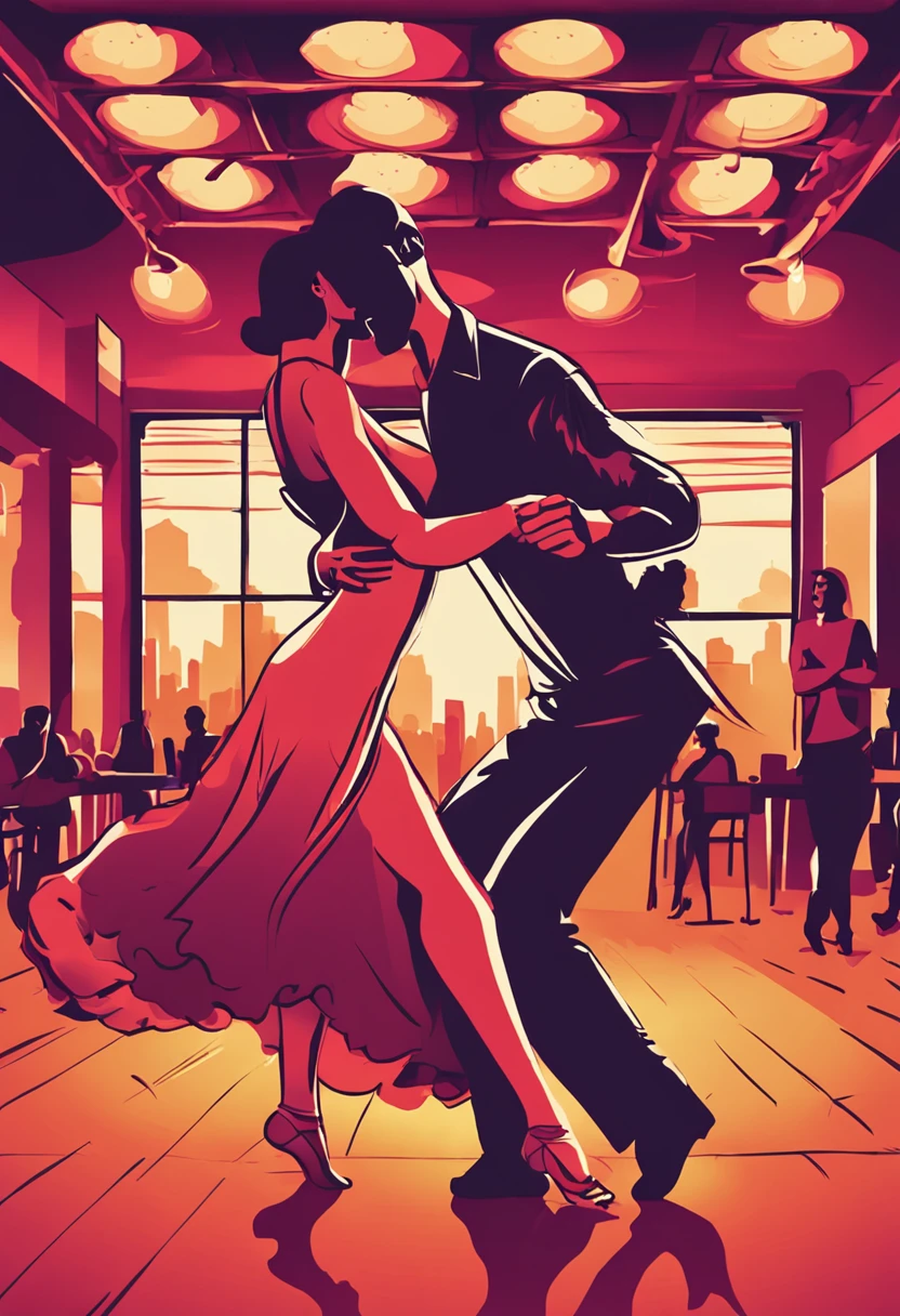 There are two people who are dancing in a dance studio, Salsa Social Dance, Salsa, couple dancing, salsa tricks, dancing with each other, dancers, dancing gracefully