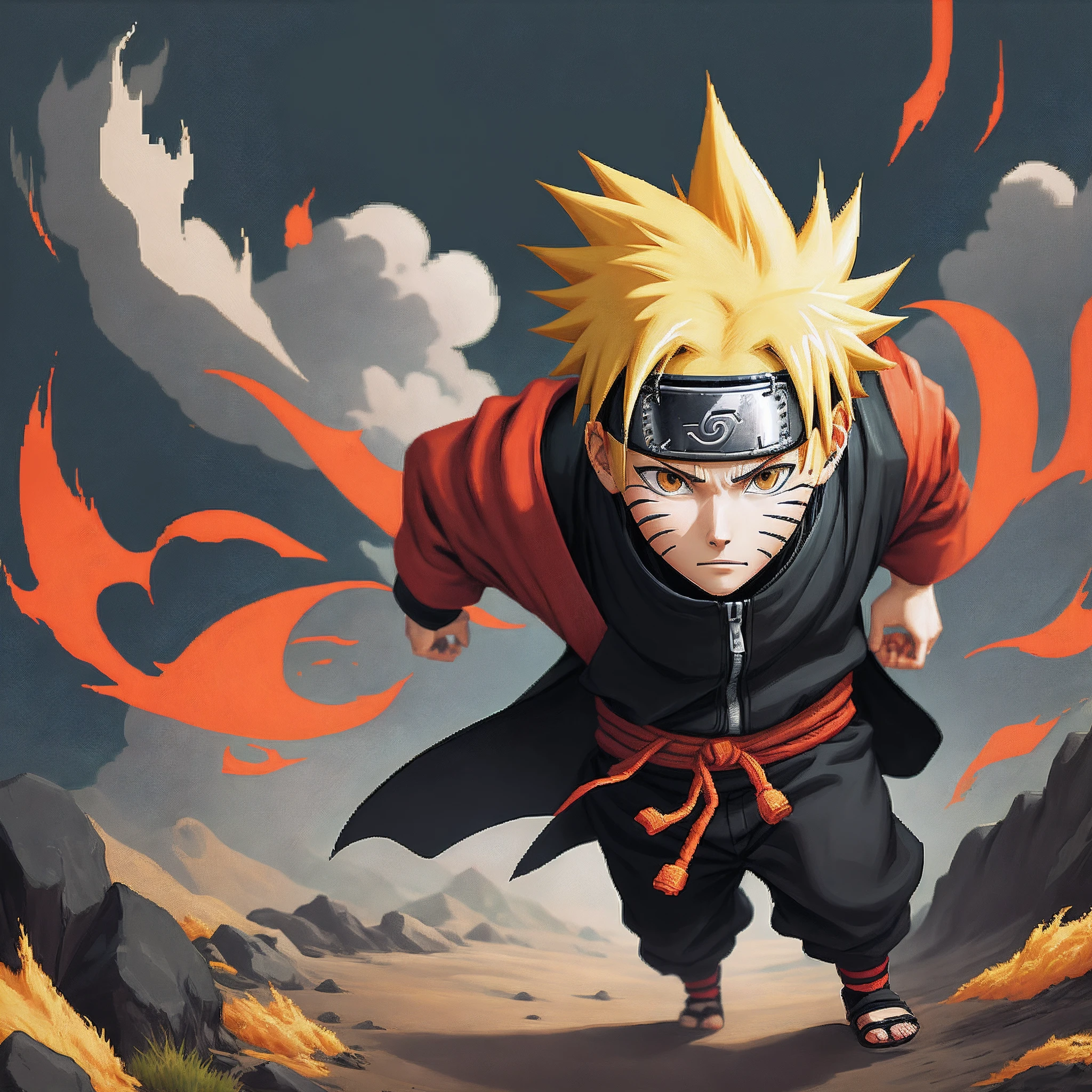 Pixel art naruto