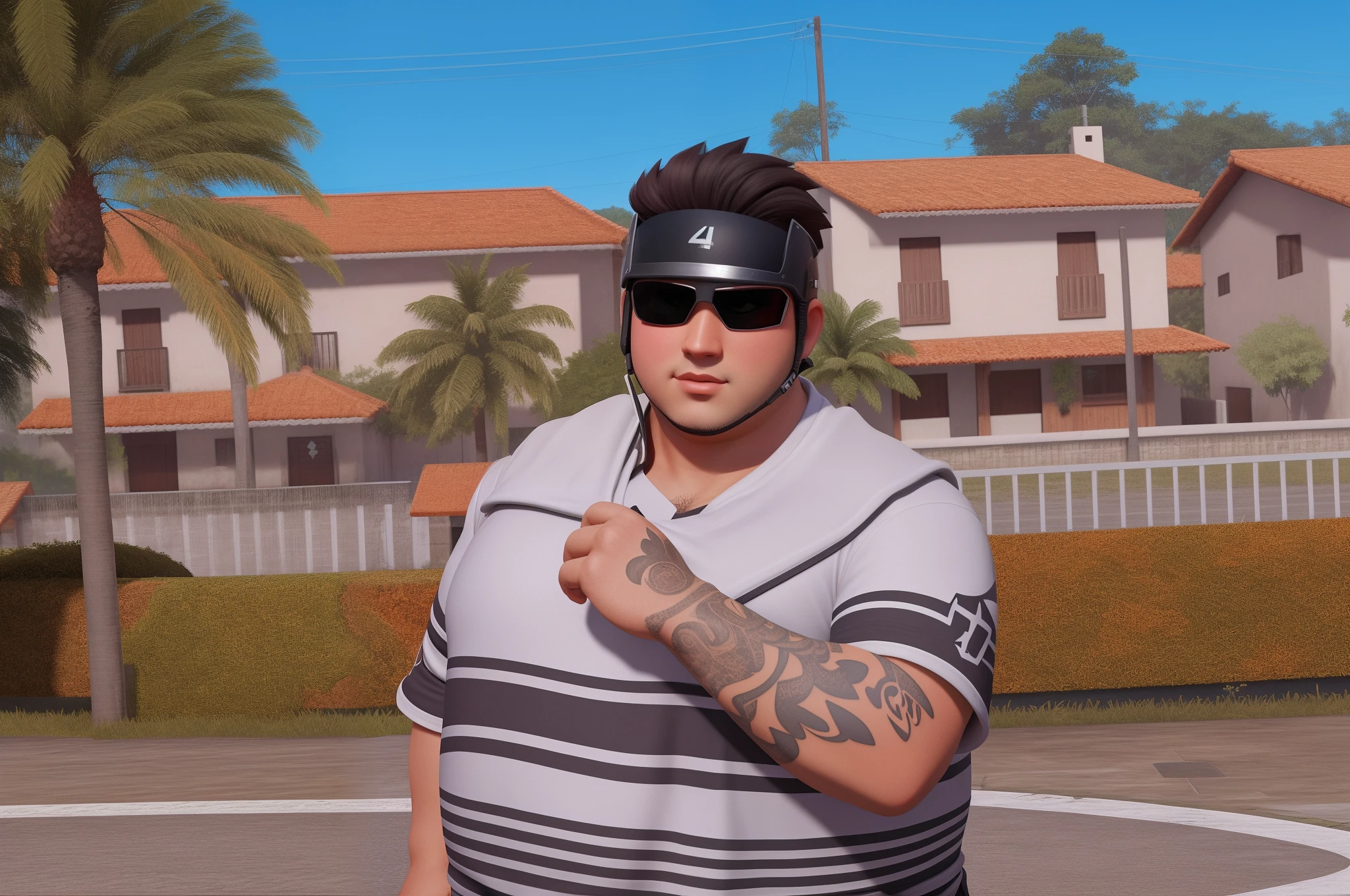 ia, 3d, ultra realista, ultra hd, ultra qualidade, 4k, 8k, personagem anime, personagem, hero, skin, armadura, arma, forza, forte, game, gordinho, gordo, chubby, chubby man