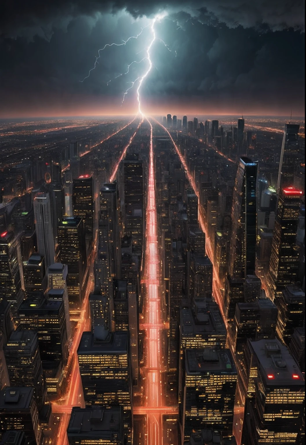 An urban setting is thrown into chaos as a colossal tornado descends upon it. Skyscrapers, once symbols of human achievement, now appear fragile against the tornado's might. Cars are lifted off the ground, and the air is thick with dust and debris. The scene captures the raw power of nature and the vulnerability of man-made constructs. Medium: Photography. Style: Ultra-detailed, drawing inspiration from real-life tornado documentation combined with the dramatic flair of Hollywood disaster films. Lighting: Dim and foreboding, with the tornado casting a massive shadow over the city, and occasional lightning strikes illuminating the scene. Colors: A palette of stormy grays, blacks, and browns, with splashes of city lights attempting to pierce the gloom. Composition: Nikon Z7 II Mirrorless camera, Nikkor Z 50mm f/1.8 S lens, Resolution 45.7 megapixels, ISO sensitivity: 250, Shutter speed 1/100 second, a mid-shot focusing on the tornado's path of destruction, with the city's skyline in the background. --ar 16:9 --v 5.1 --style raw --q 2 --s 750