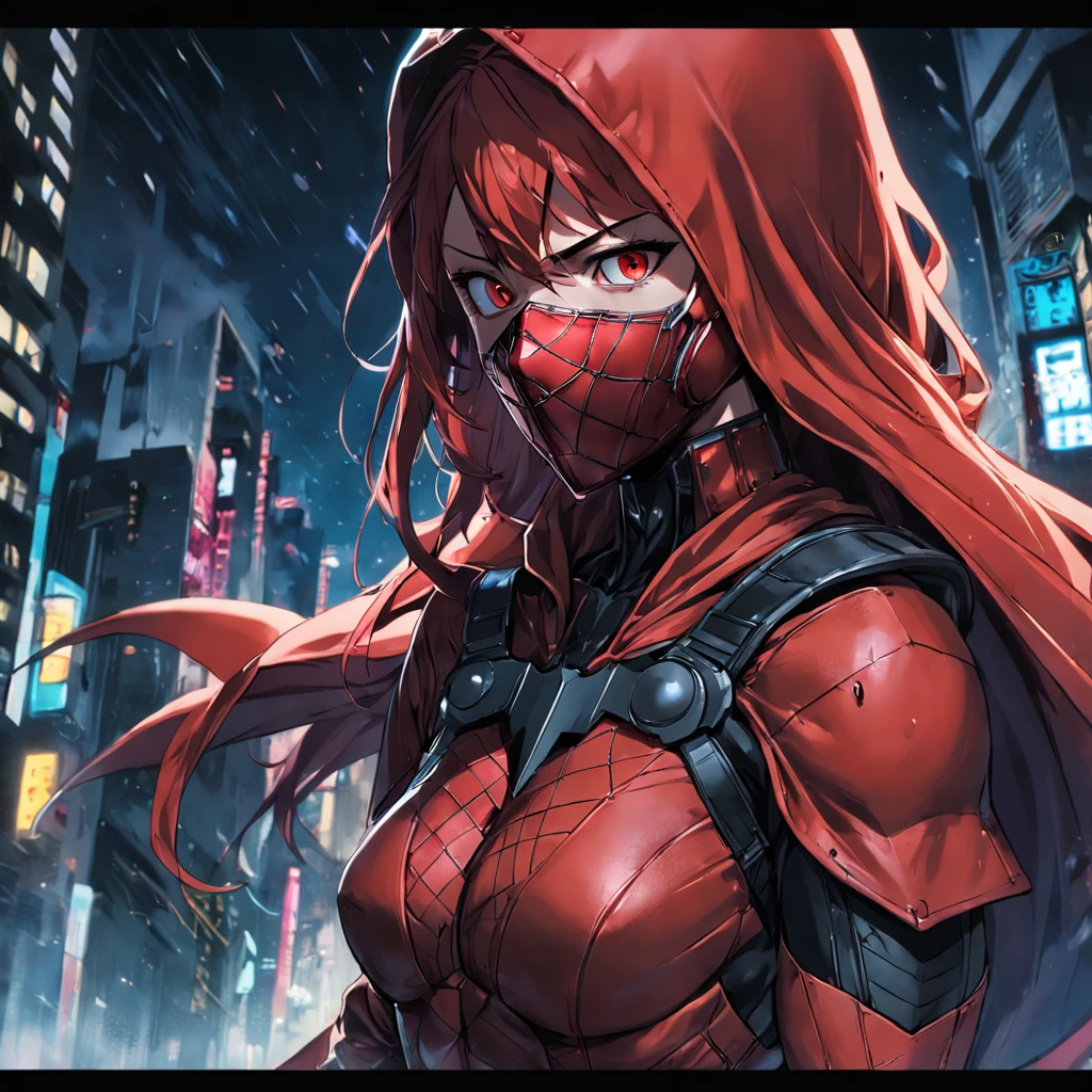 A realistic depiction of a premium network suit, Red Hood из DC Comics