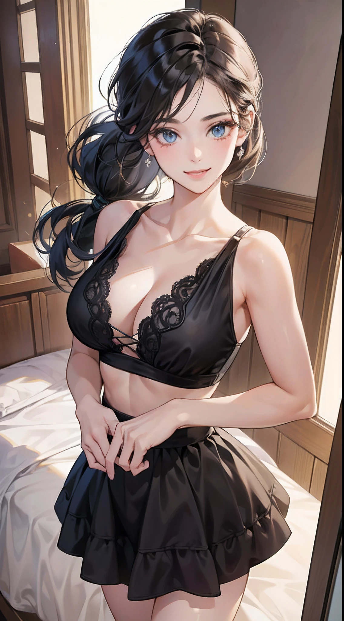 ((Best Quality, 8K, Masterpiece: 1.3)), 1girl, Slim Abs Beauty: 1.3, (Hairstyle Casual, Big Breasts: 1.2), Dress: 1.1, Super Fine Face, Delicate Eyes, Double Eyelids, Smile, Home --auto