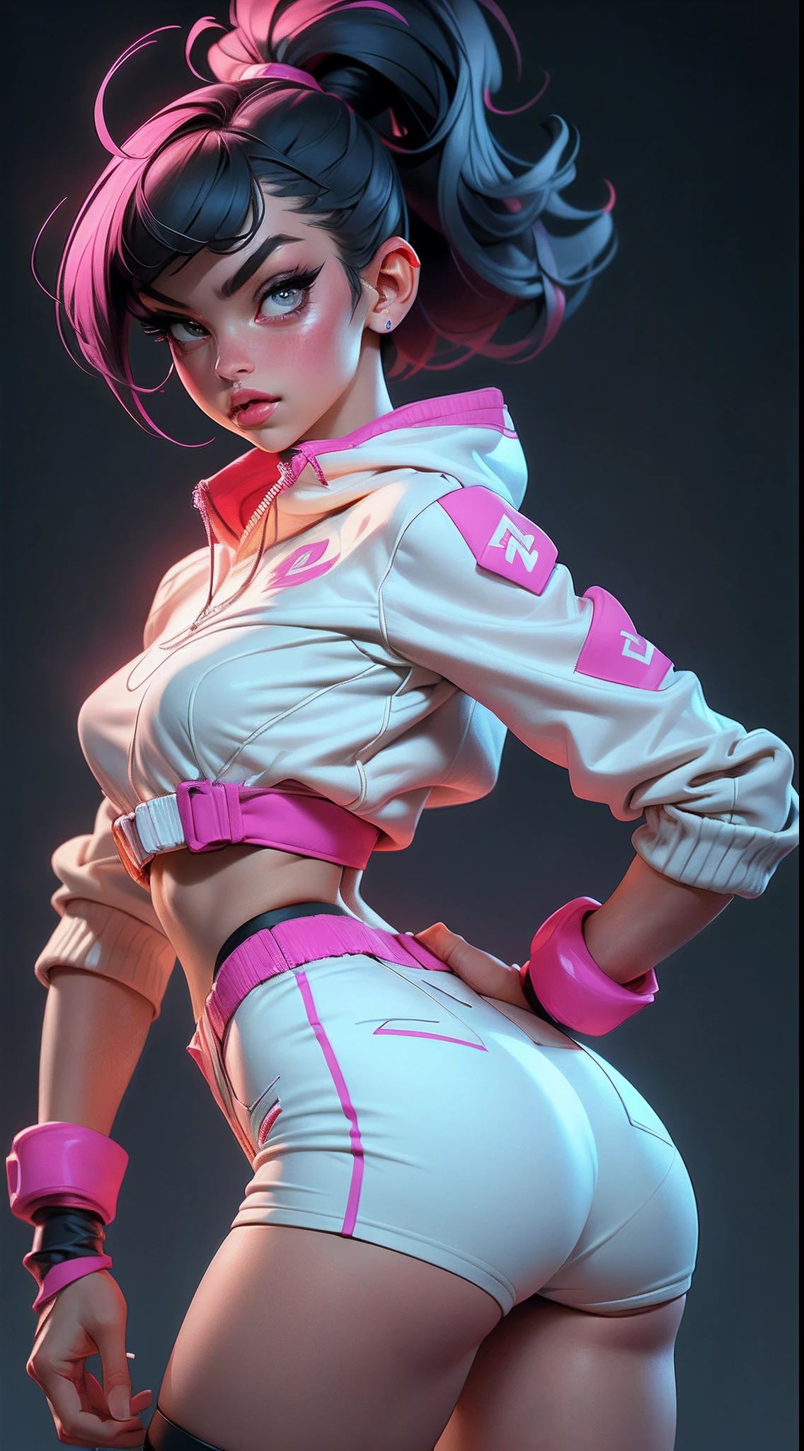 (a little bit chubby: 1.7) wide hips, thick thighs, thick body, anatomically correct, (head to toe: 2.0), (full body image: 1.9), 1girls, solo, extremely stylized, deviant art, masterpiece, highly detailed, bright eyes, detailed eyes, expressive detailed eyes, wide eyed, detailed pupils, futuristic, ((1950s scuba)), Rubber Gloss, white printed bikini, blush, blush, small breasts, ((nipping out:1.5)), (((nipping out))), lots of freckles, super textured detailed skin, entire body image, full body shot, nvinkpunk, professional photograph of alexander_skarsgard,