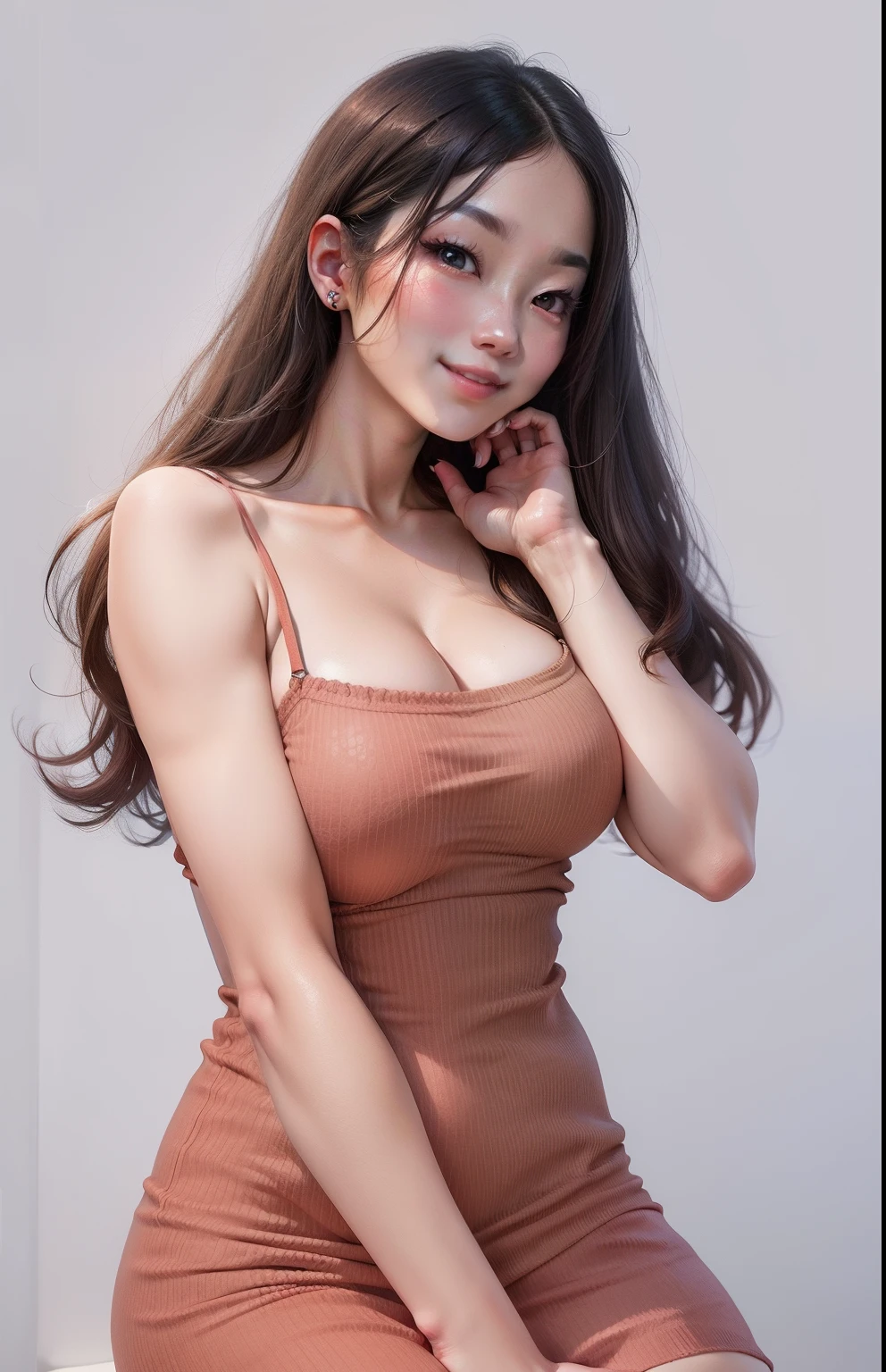 Big boobs, sexy,detail , beautiful eyes, Asian face,Beautiful street girls, Cute face, standard, masterpiece, Smile