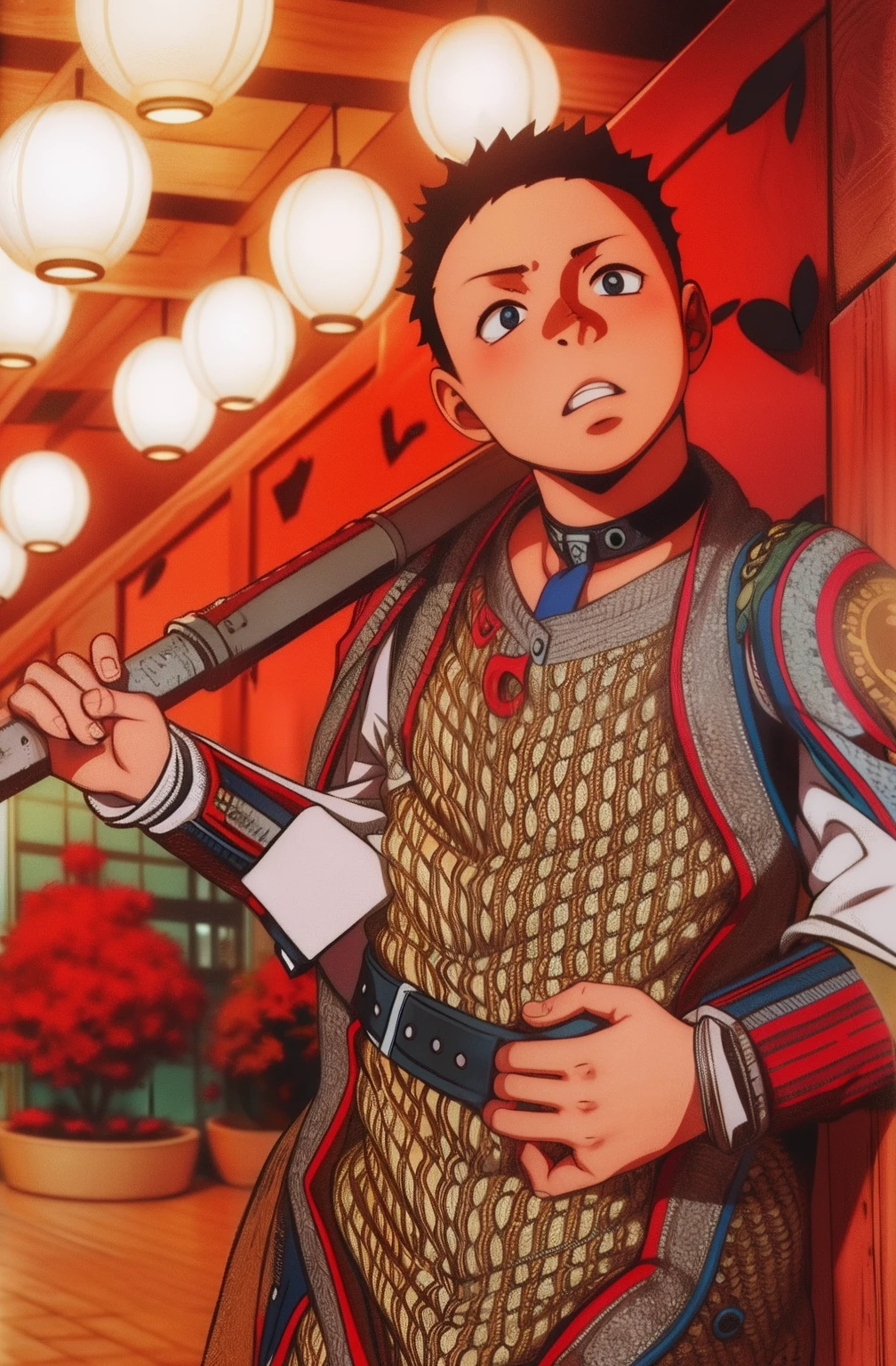 Libido boy，adolable，elementary student，shelmet，Four-headed body