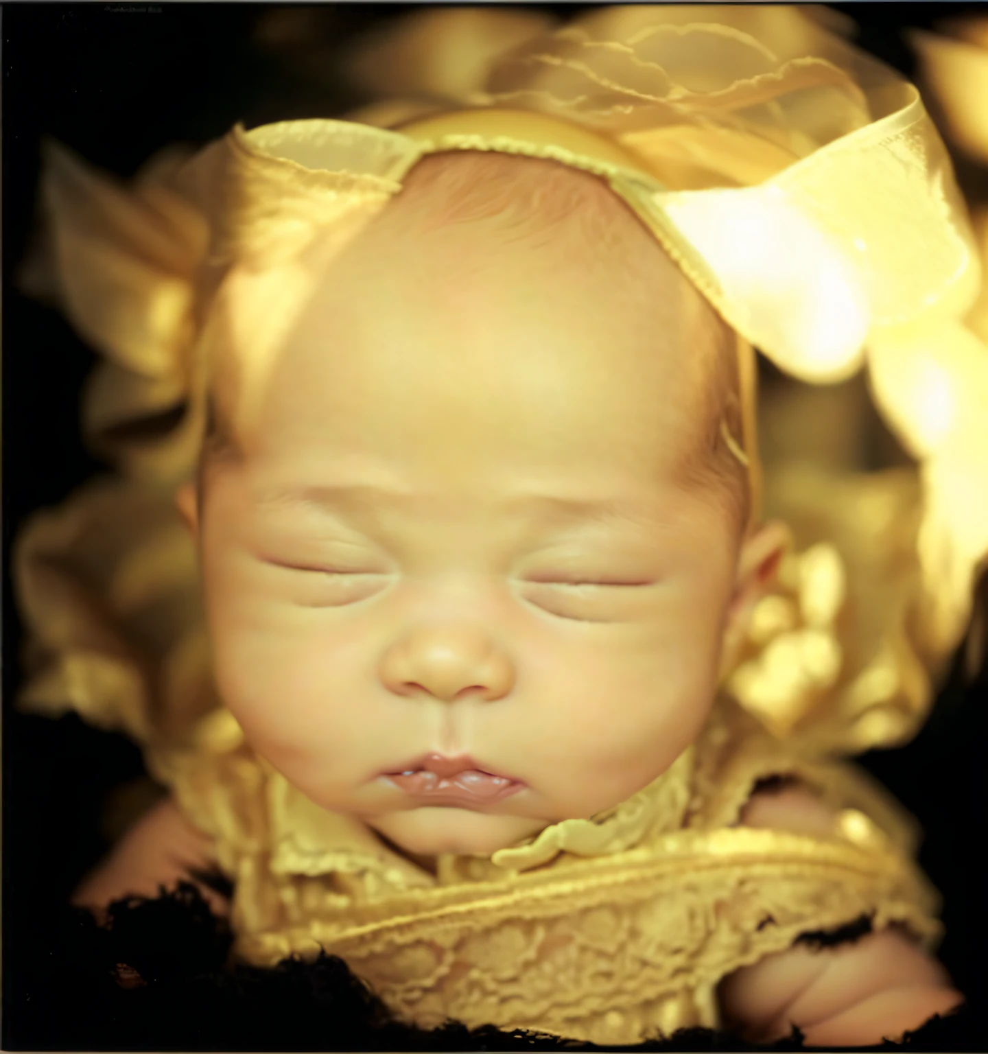 (((( photos))))extremely high quality scan,1200 DPI scan,A high resolution,detailed scan,tmasterpiece,8K works,k hd,A cute babyicate facial features,(One-yeard ins),Re,Delicate skin texture,The light is focused on the face,With his eyes closed