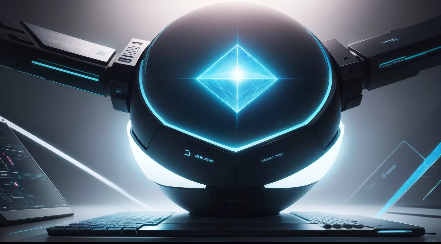 best qualtiy，tmasterpiece，8K，Computer desktop wallpaper，geometric figure，sense of science and technology，Futuristic，Color light and shadow effects
