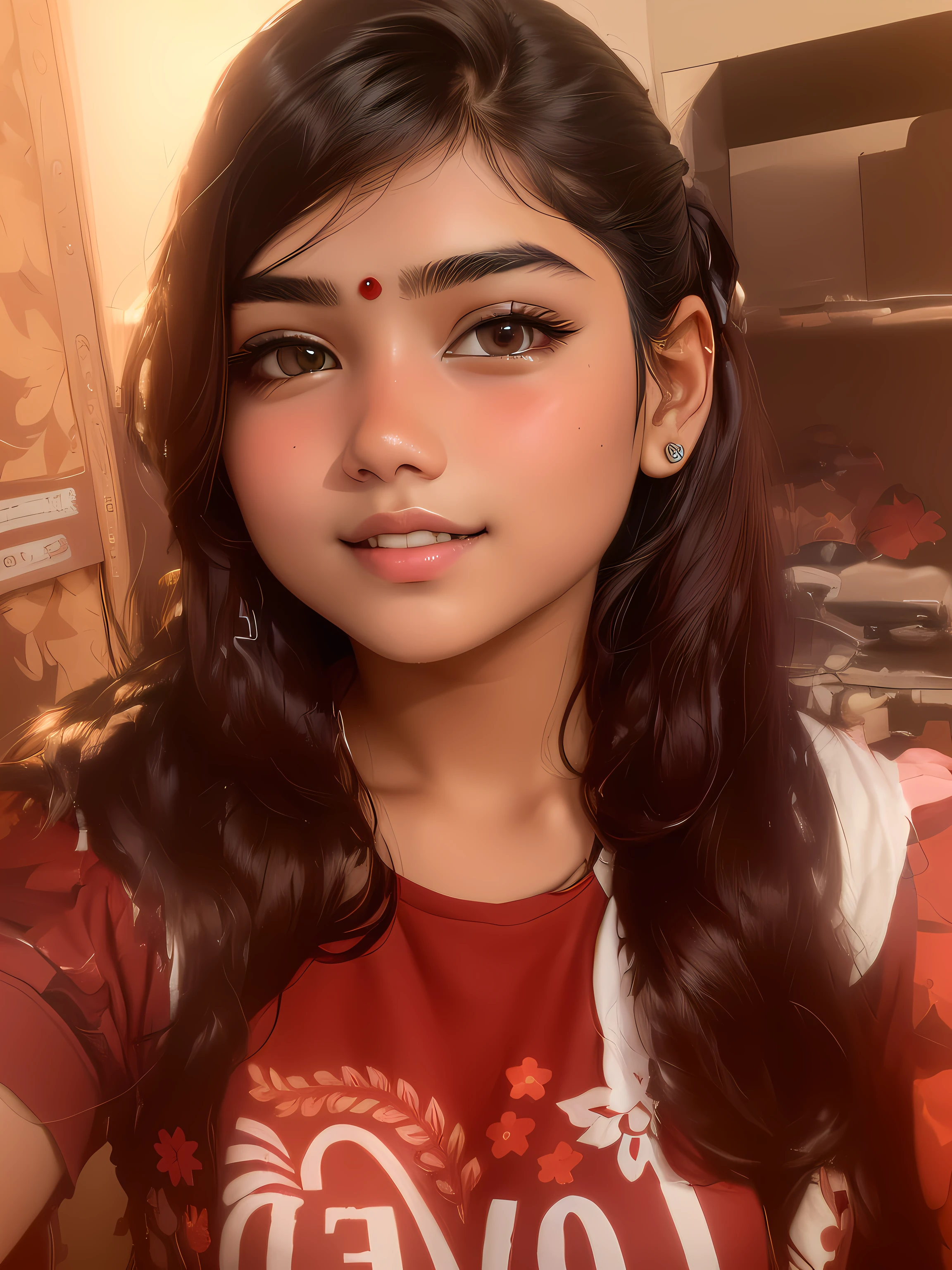 there is a young girl with long hair posing for a picture, with accurate face, selfie photo, 18 years old, with long hair, with kind face, face picture, beuatiful face, around 1 9 old, nivanh chanthara, with cute - fine - face, indian girl with brown skin, assamese, 1 6 yearskground change,