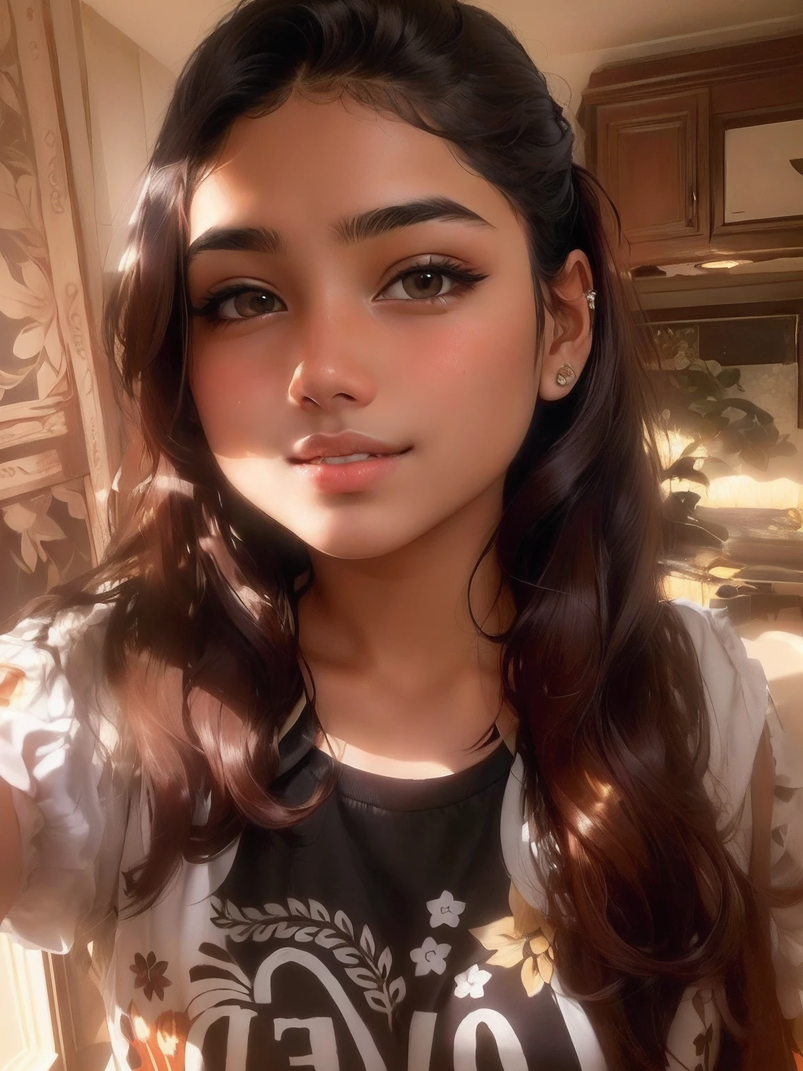 there is a young girl with long hair posing for a picture, with accurate face, selfie photo, 18 years old, with long hair, with kind face, face picture, beuatiful face, around 1 9 old, nivanh chanthara, with cute - fine - face, indian girl with brown skin, assamese, 1 6 yearskground change,