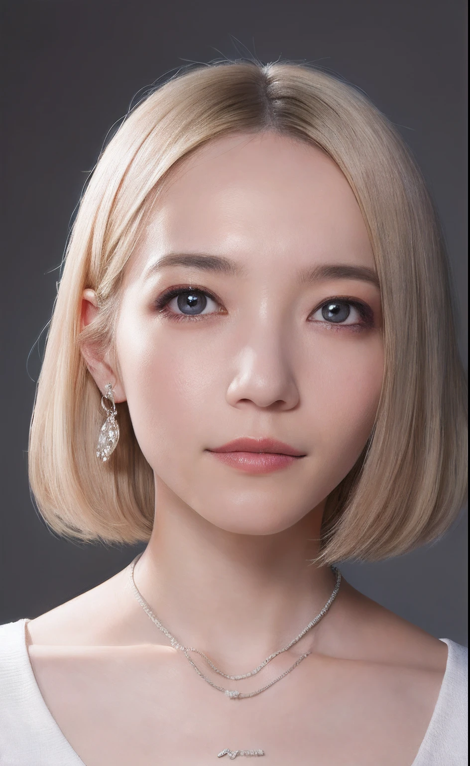 masutepiece, Best Quality, Illustration, Ultra-detailed, finely detail, hight resolution, 8K Wallpaper, Perfect dynamic composition, blazing, no make-up face, Clarity Skin, Beautiful detailed eyes, a blond、Sexy face, (Open mouth:0.8), Dazzling white light background