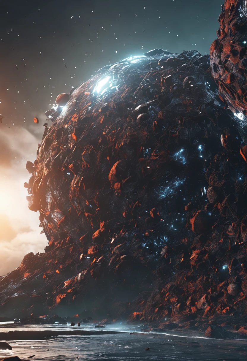 Generate a gif of a banner insize 1280x640px which consists on coding monitor and background is like dark black sky or space, perfect composition, beautiful detailed intricate insanely detailed octane render trending on artstation, 8k artistic photography, photorealistic concept art, soft natural volumetric cinematic perfect light, chiaroscuro, award - winning photograph, masterpiece, oil on canvas, raphael, caravaggio, greg rutkowski, beeple, beksinski, giger