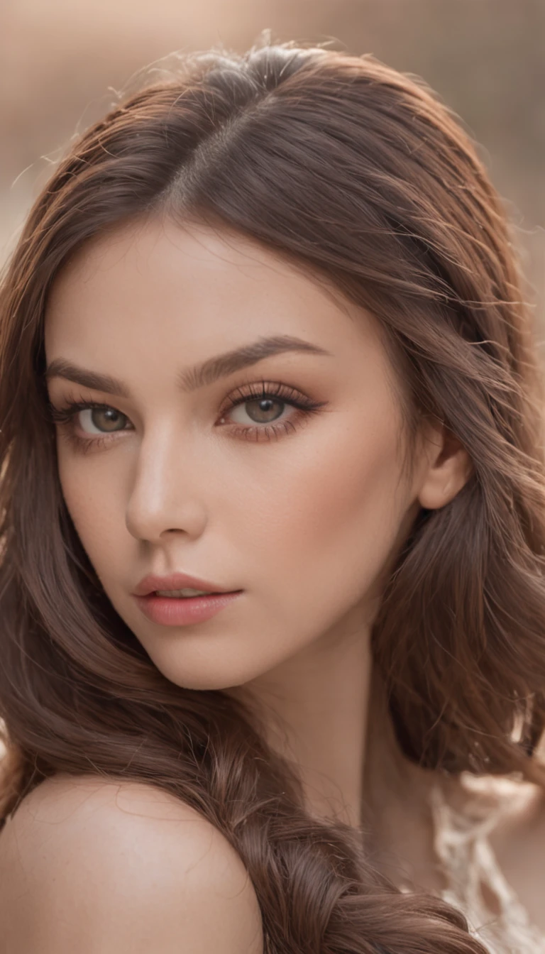 womens hair color trends 2019, in the style of expressive eyes, photo-realistic, wifredo lam, lisa parker, taras loboda, high quality photo, black and beige
