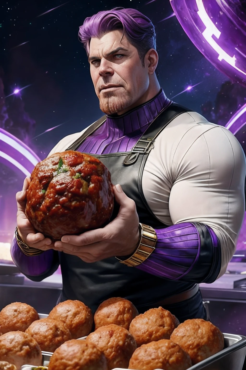 Thanos became the meatball seller