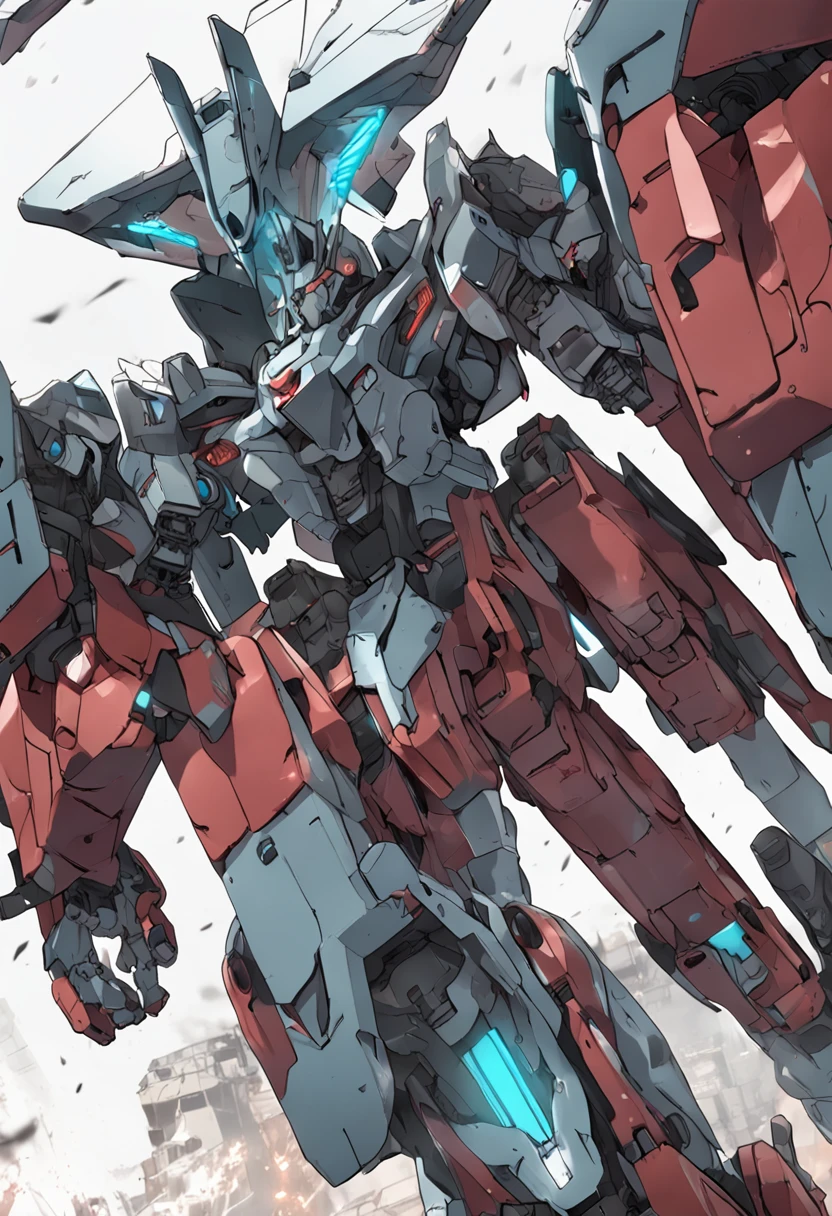 Anime male mecha wings