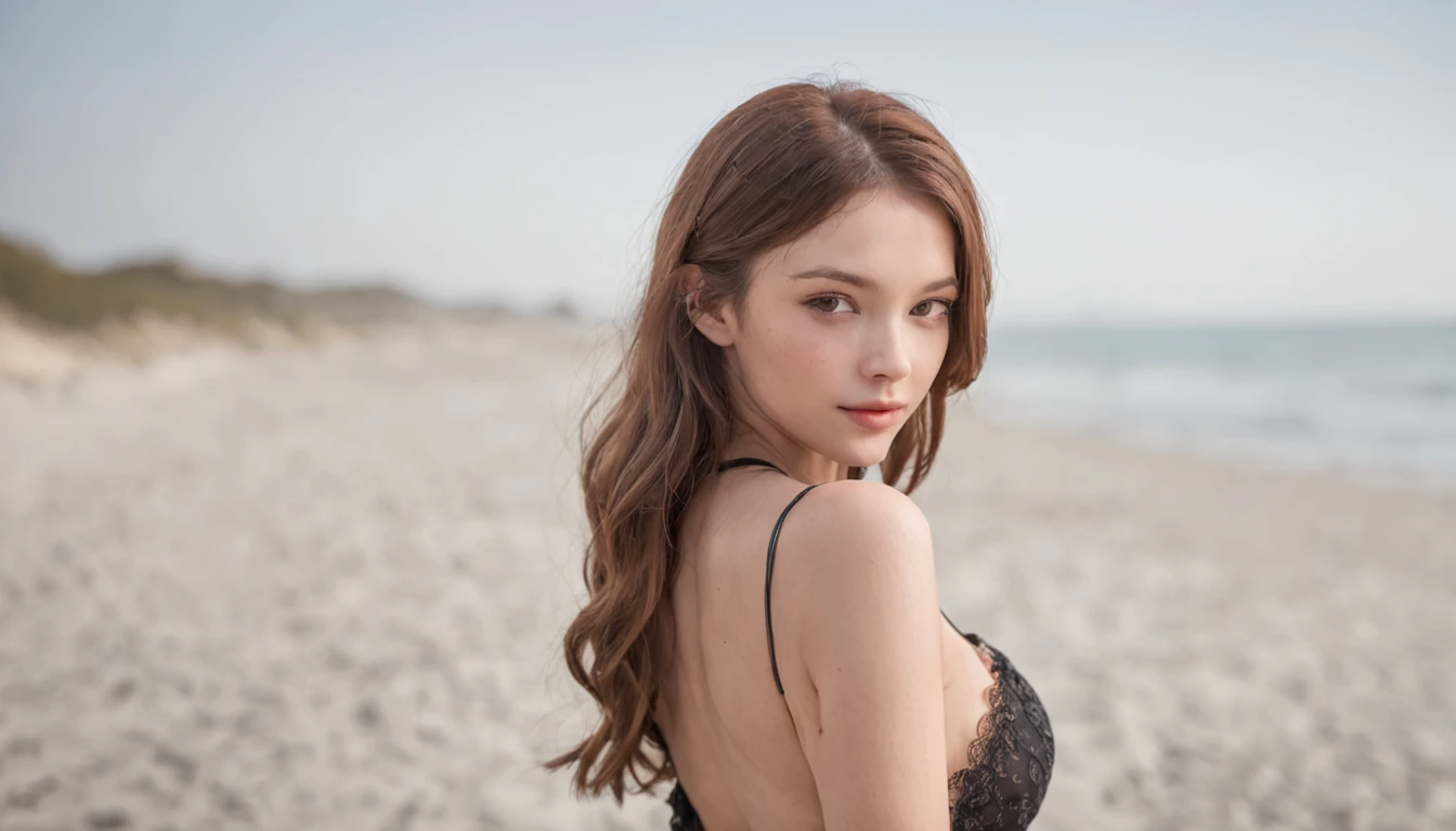 tmasterpiece,High-quality picture quality,rich details,High quality details,Strong visual impact,Perfectcomposition,Sunny beach,Several girls frolicking,The youthful smile of the overflower,looking to the camera,Petting the,Lace,wavy and long hair,perfect bodies,Big breasts Thin waist,Wide hips,((huge tit))