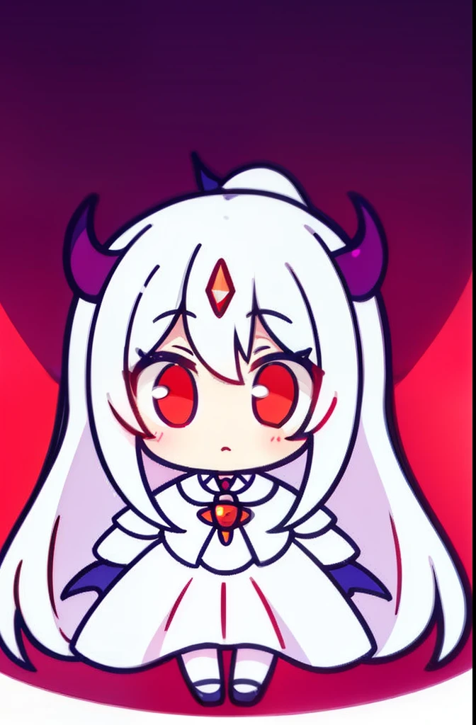 masterpiece,best quality,white hair, white dress, pale skin , red eyes, boosette,super crown,heart shaped hands