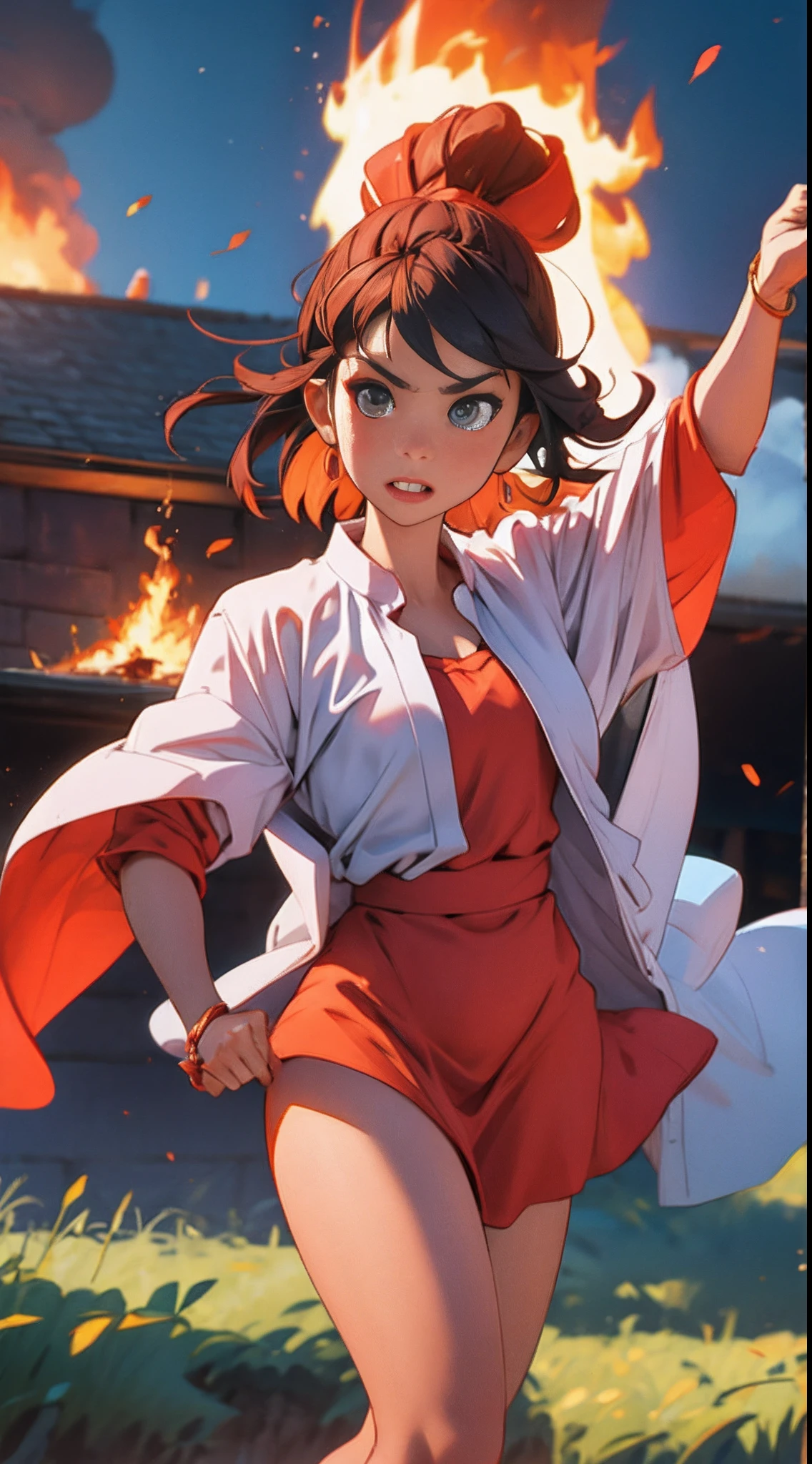 I don't know that Fire Dance is not wearing clothes on the front