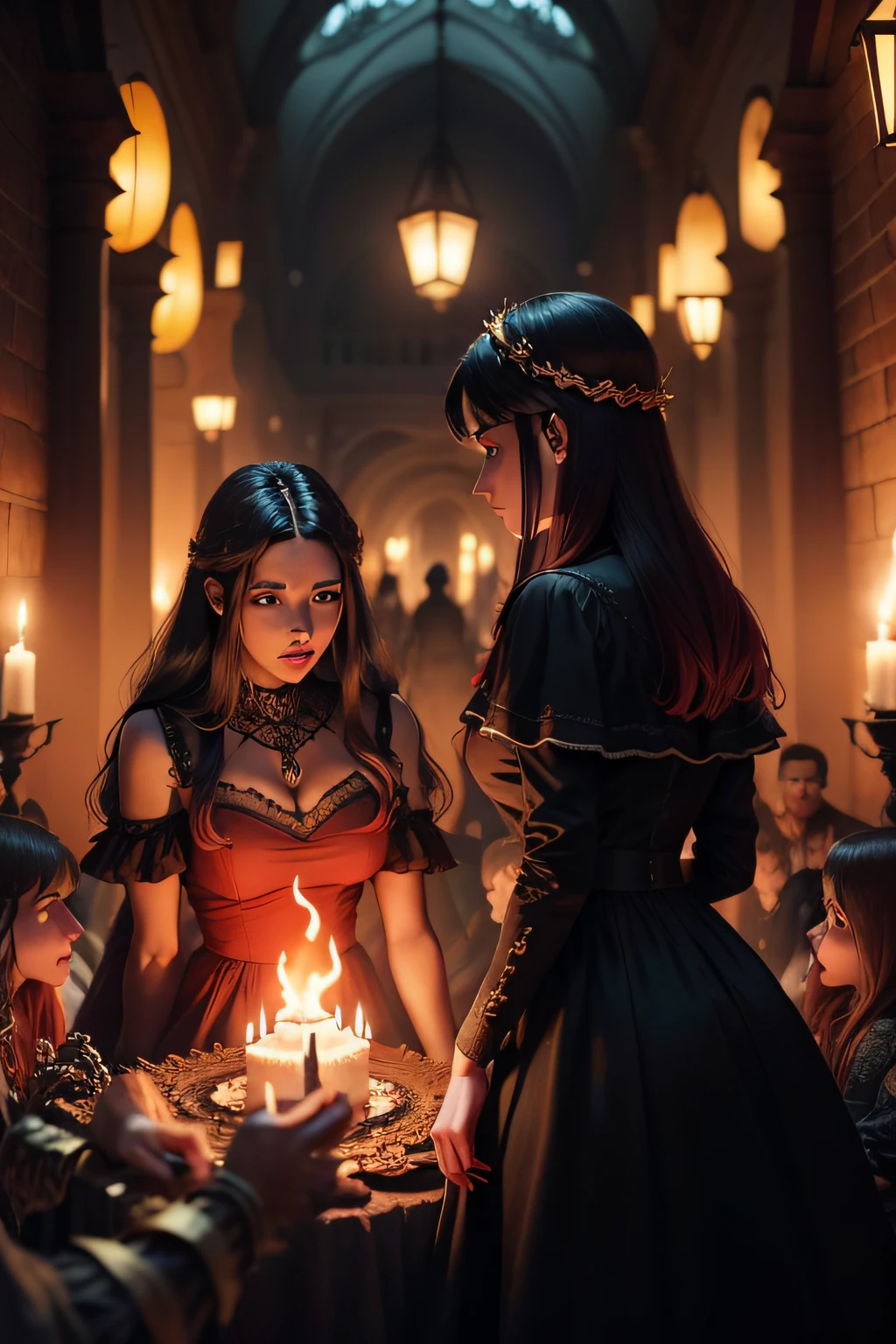 INFERNO UM LUGAR DE TORMENTO ETERNO COM PESSOAS GRITANDO HOOMENS MULHERES PESSOAS VELHAS E NOVAS OS DEMONIOS TERAO ROSTOS MOSTRUOSO E DEFORMADOS E VARIOS DEMONIOS TORTURANDO ESSAS PESSOAS TAMANHO DA IMAGEM 1280 PX POR 720PX