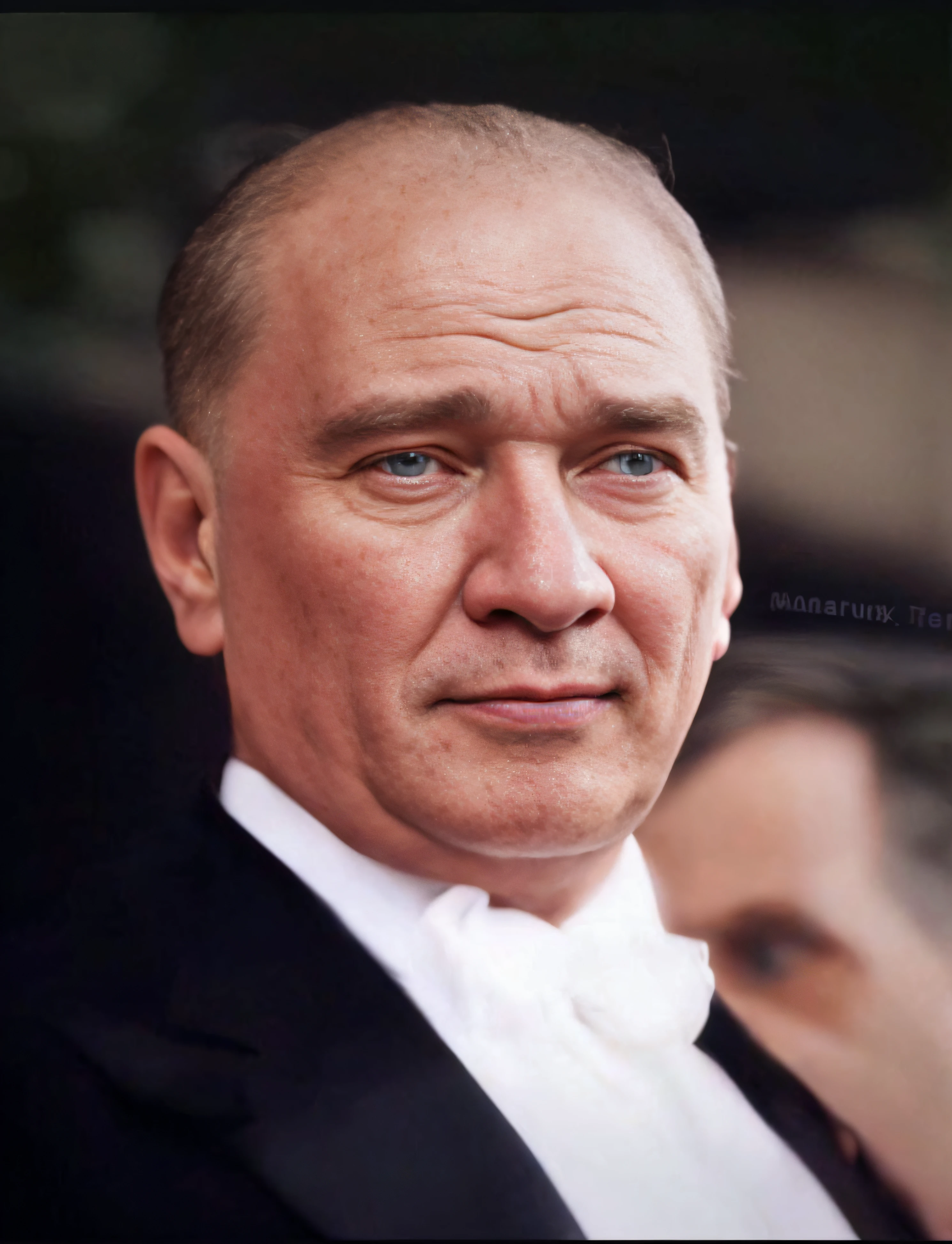 there is a man in a suit and tie looking at the camera, inspired by Adolf Dietrich, a colorized photo, colorized, colourized, marlon brando as baron harkonnen, marlon brando as the godfather, anato finnstark. perfect faces, inspired by Jenő Barcsay, 1 9 2 0 s film actor