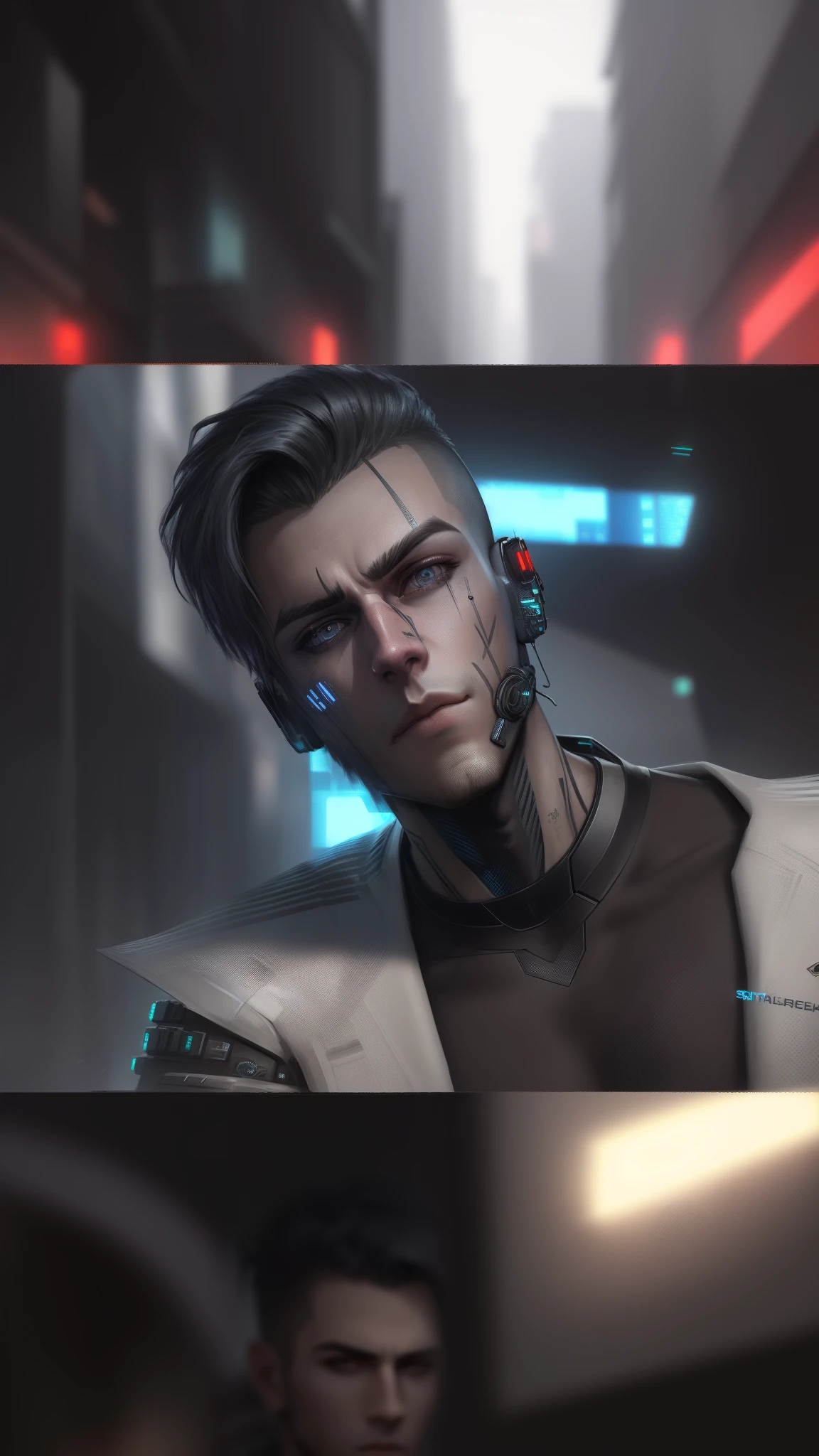 Change background cyberpunk handsome boy realistic face, 8k, ultra realistic