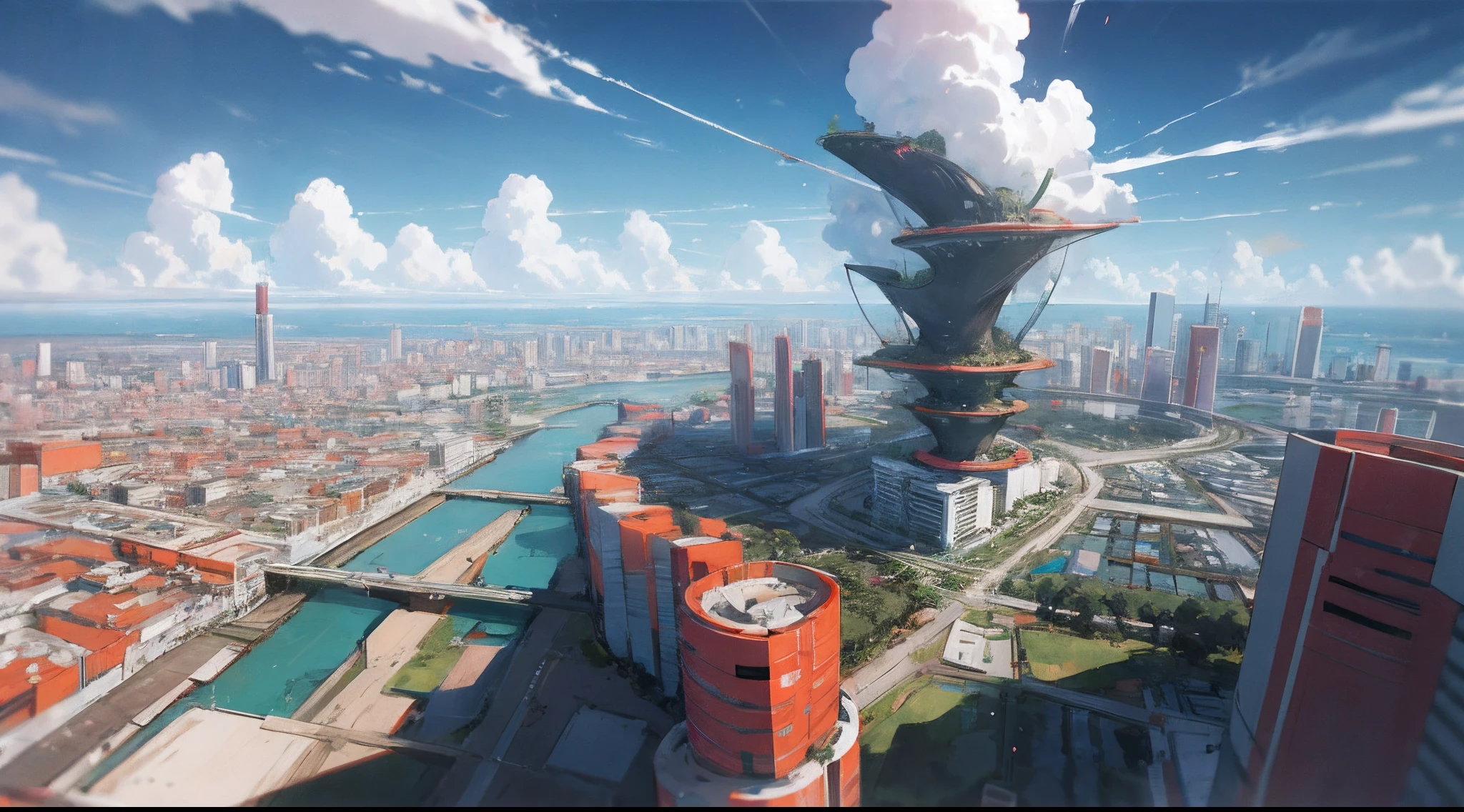 Cidade de recife futurista