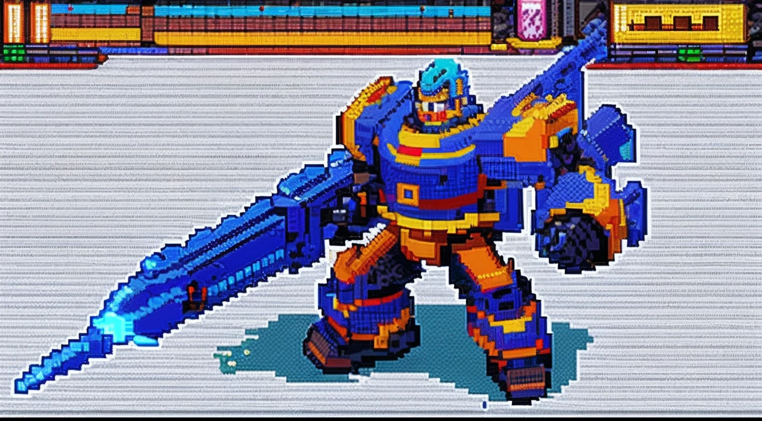 pixel game,character design,super mecha,All kinds of artillery, Pixel art #pixelart