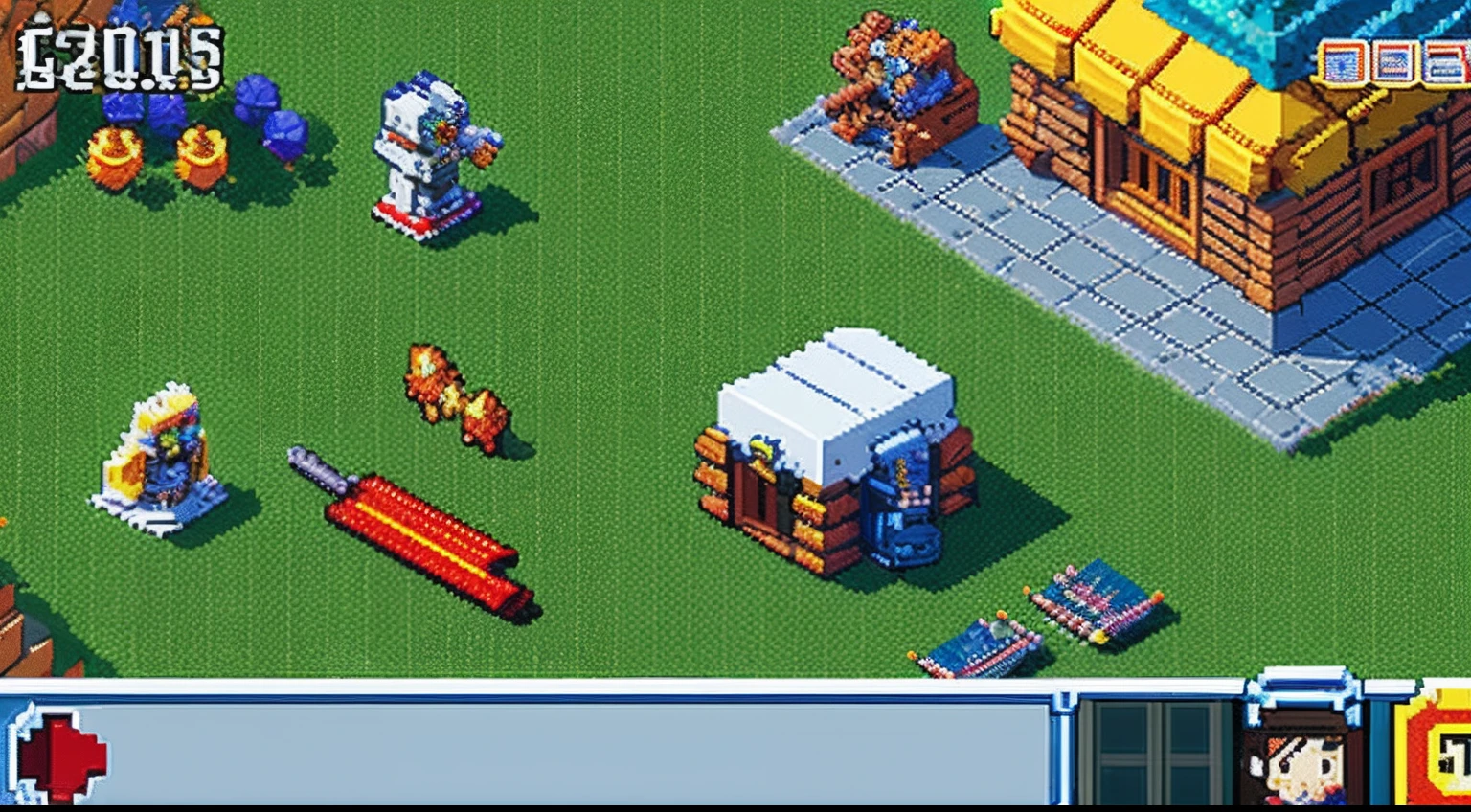 pixel game,character design,super mecha,All kinds of artillery, Pixel art #pixelart