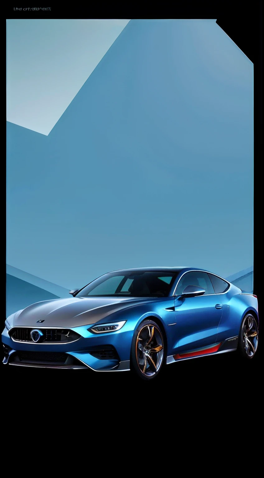 Aalfed image of silver car on blue background, car commercial photograph, The Car, automotive photography, new vehicle, vehicle photography, modern car design, The Car, auto photography, vehicle concept photo!!, full view of a car, commercial banner, wide screenshot, motivational, car design, The Car, line sleek，strongman, Car, Car