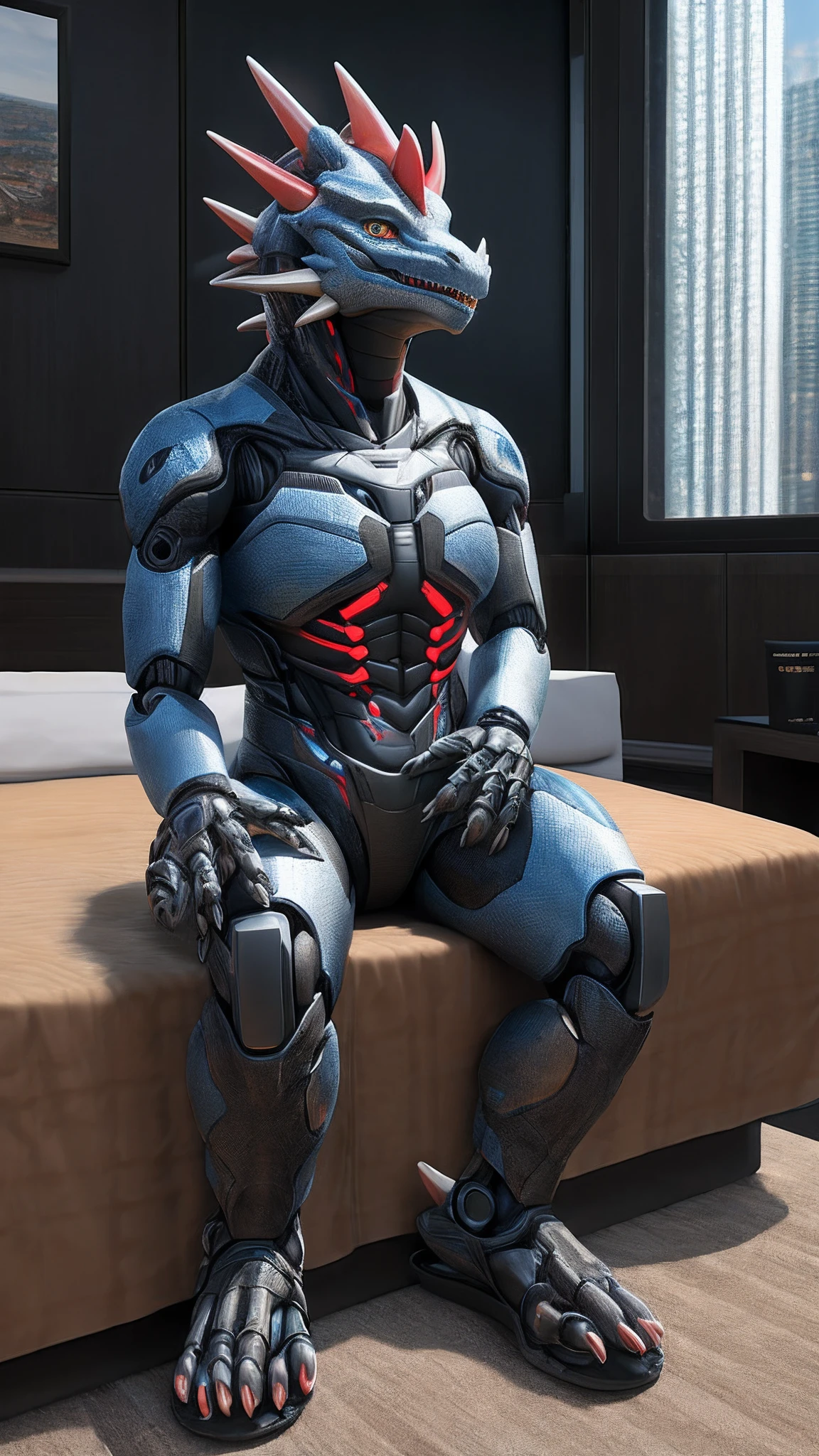 (((hyper realistic))), (((anatomically correct))), (((ensure gridiron helmet))), (((american football player))), (((visor))), (((game jersey))), (((shoulder pads))), (((gloves))), (((girdle))), (((football pants))), (((quarterback))), (((cleats))), (((fully geared))), (((mysterious figure))), (((sleeping))), (((facing viewer))), manspreading, hands behind head, (((full body shot))), muscular, (((cyberpunk))), (((relaxing))), (((arms down to his side))), (((crotch visible))), (((close up))), (((sitting down in computer chair))), faceless, sensual, (((feet in frame))), (((inside of sex dungeon))), entire body in picture, wearing spandex suit, nurinaki, submissive pose, (((perfect physique))), leaning back, skin tight suit, (((throbbing erection))), (((nsfw))), (((visible cock))), (((gigantic cock))), gigantic bulge, presenting crotch to viewer, helpless, (((bird's eye view))), view from ceiling, ((1male)), (((throbbing erection))), (((ready to fuck viewer))), (((nsfw))), (((faceless))), (((armored))), (((in need of sex))), (((visible bulge in pants))), (((humanoid))), (((glowing red eyes))),