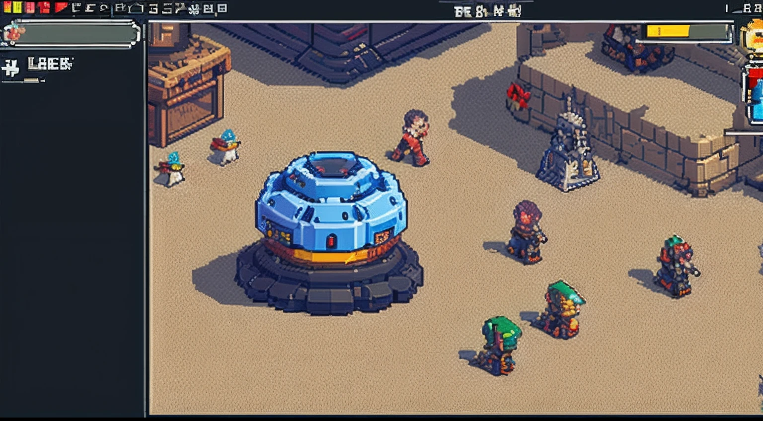 pixel game,character design,super mecha,All kinds of artillery, Pixel art #pixelart