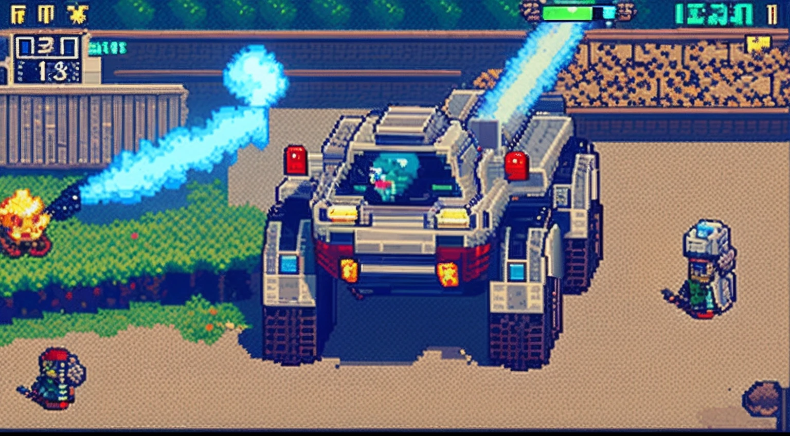 pixel game,character design,super mecha,All kinds of artillery, Pixel art #pixelart