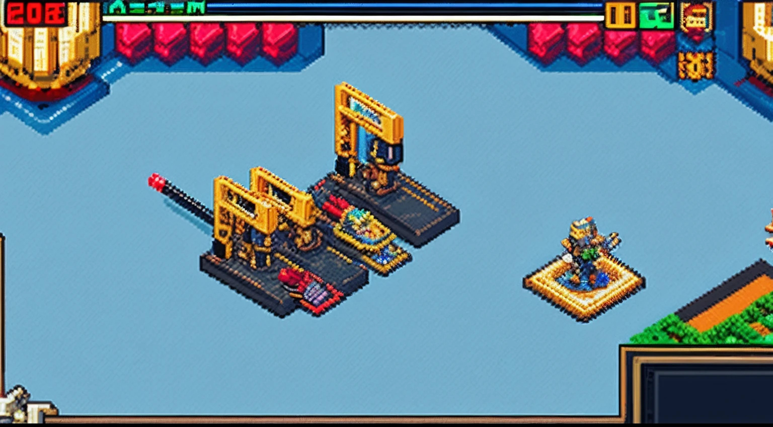 pixel game，character  design，super mecha，All kinds of artillery， Pixel art #pixelart