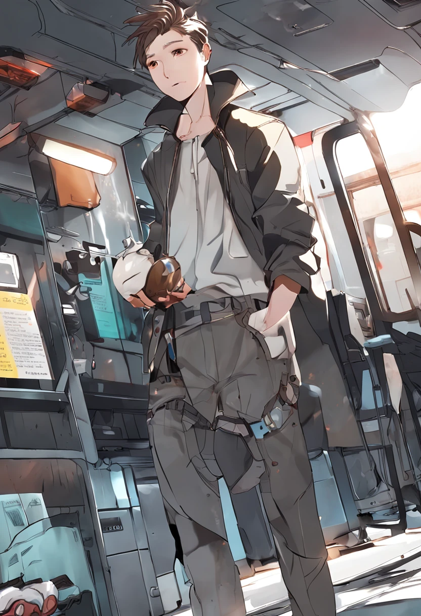 (1 Adult male),A high resolution, Sharp focus, Pixiv masterpiece, ((Complicated details)), highly detailed, natsuki_subaru, 1 man,perfect male figure,Urine on the trouser leg, Nervously bow your head,is shy,embarressed,exhilarated,is shocked,panicking,worry,A pool of urine formed around him,Very eager to pee,Unbearable,Wet yourself,Urine discharge,full bodyesbian,sit astride,Tired,decadent, blue color eyes(eyes glowing), Black hair short hair,Blue plaid shirt,Wear a tie,Wear a belt,trousers,perspire,Drenched,Get wet,pissing,urine flows down the pants,look from down