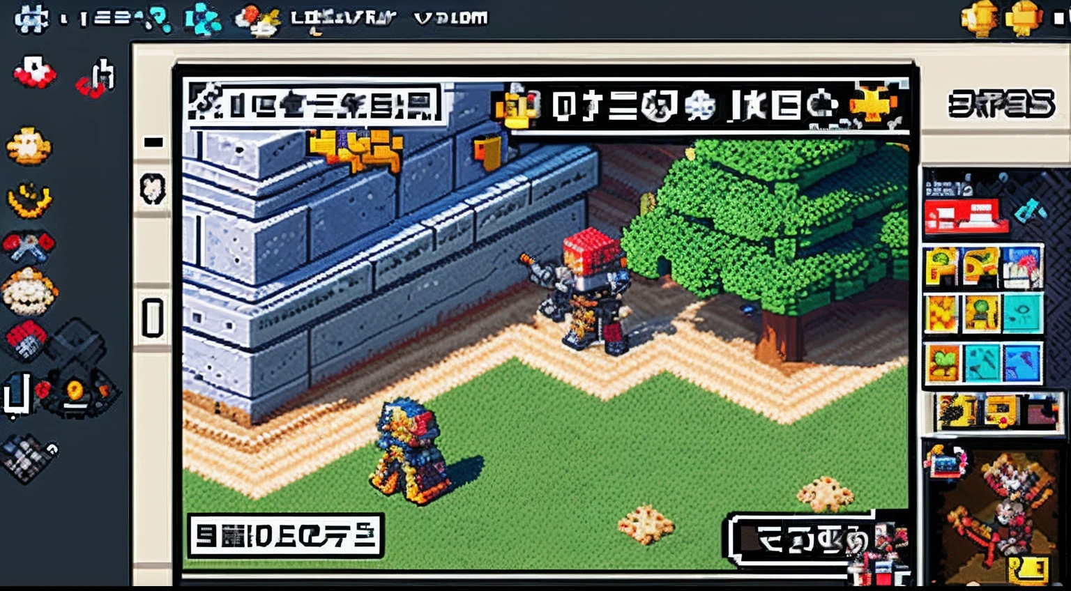 pixel game,character design,super mecha,All kinds of artillery, Pixel art #pixelart