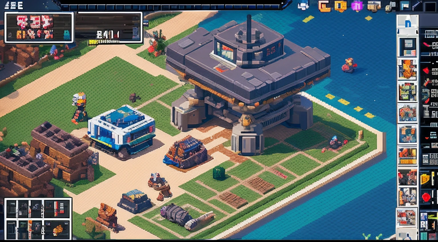 pixel game,character design,super mecha,All kinds of artillery, Pixel art #pixelart