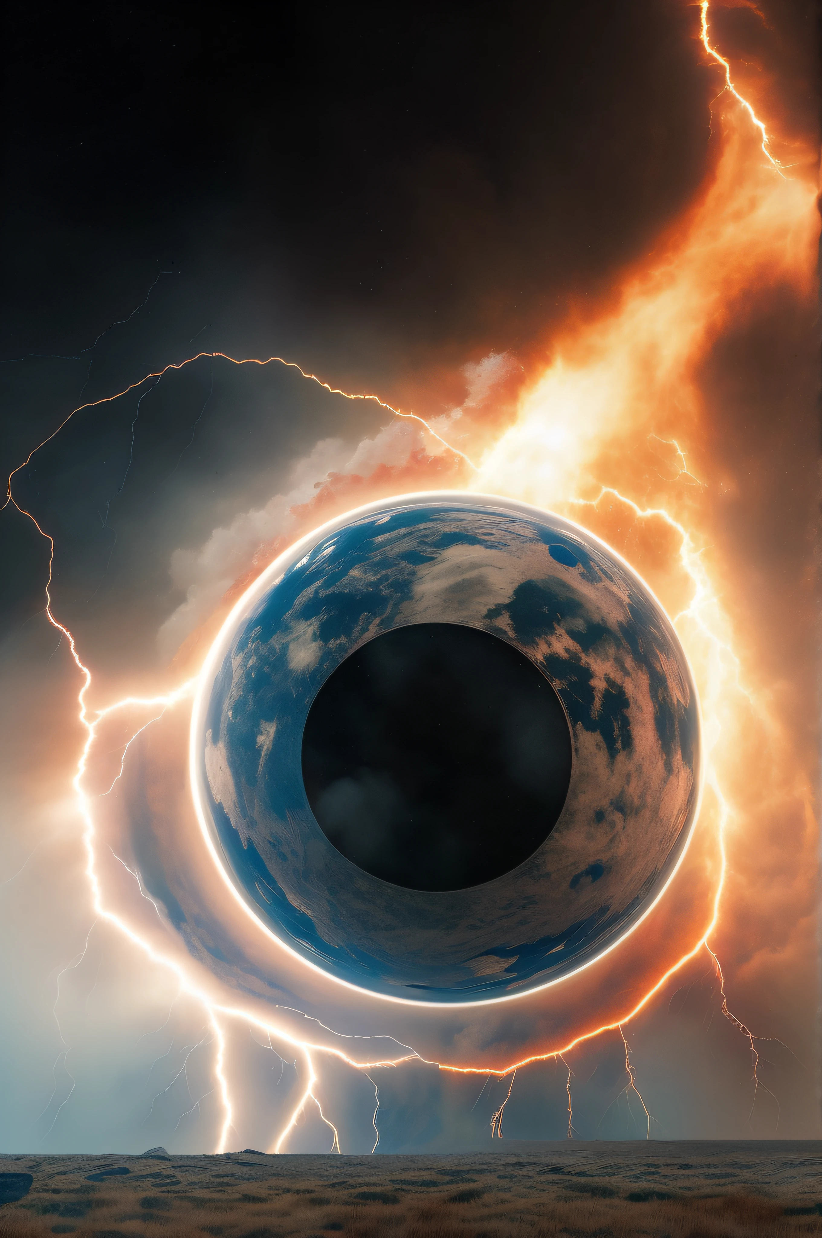 Interstellar, planet explodes, black hole, magnetic superstorm, many astronauts, many spaceships, many planets, surreal images, super resolution quality, 32k resolution , extremely detailed description, Cinematic, Hyper-detailed, insane details, Beautifully color graded, Unreal Engine, Super-Resolution, Megapixel, Cinematic Lightning, Anti-Aliasing, Post Processing, Post Production, Tone Mapping, Insanely detailed and intricate, Hyper maximalist, Hyper realistic, Volumetric, Photorealistic, ultra photoreal, ultra-detailed, intricate details, Super detailed, Full color, Volumetric lightning, HDR, Realistic, Sharp focus,