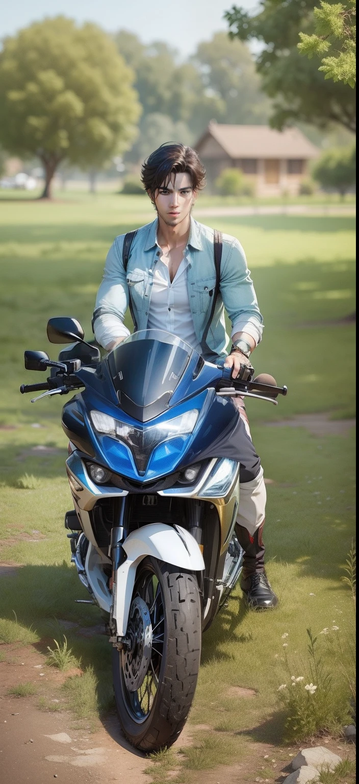 Change backround handsome boy 8k face