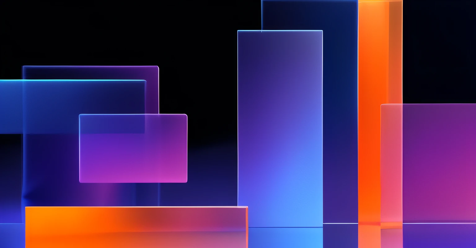 Close-up of a set of stained glass blocks, Frosted glass，Abstract blocks, vibrant colors smooth gradients, gradients and soft light, geometric shapes background, flashy modern background, Smooth gradients, beautiful gradation, made entirely from gradients, Large dark gradients,。.。.。.3D，C4D，rendering