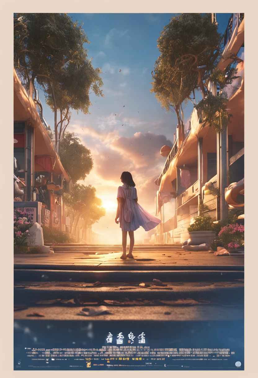 ​masterpiece、top-quality、Movie stills、1girl in、Cloud Girl、floating in sky、a closeup、发光、Happiness、Warm and soft lighting、the setting sun、(Spark:0.7)、No clothes、clear