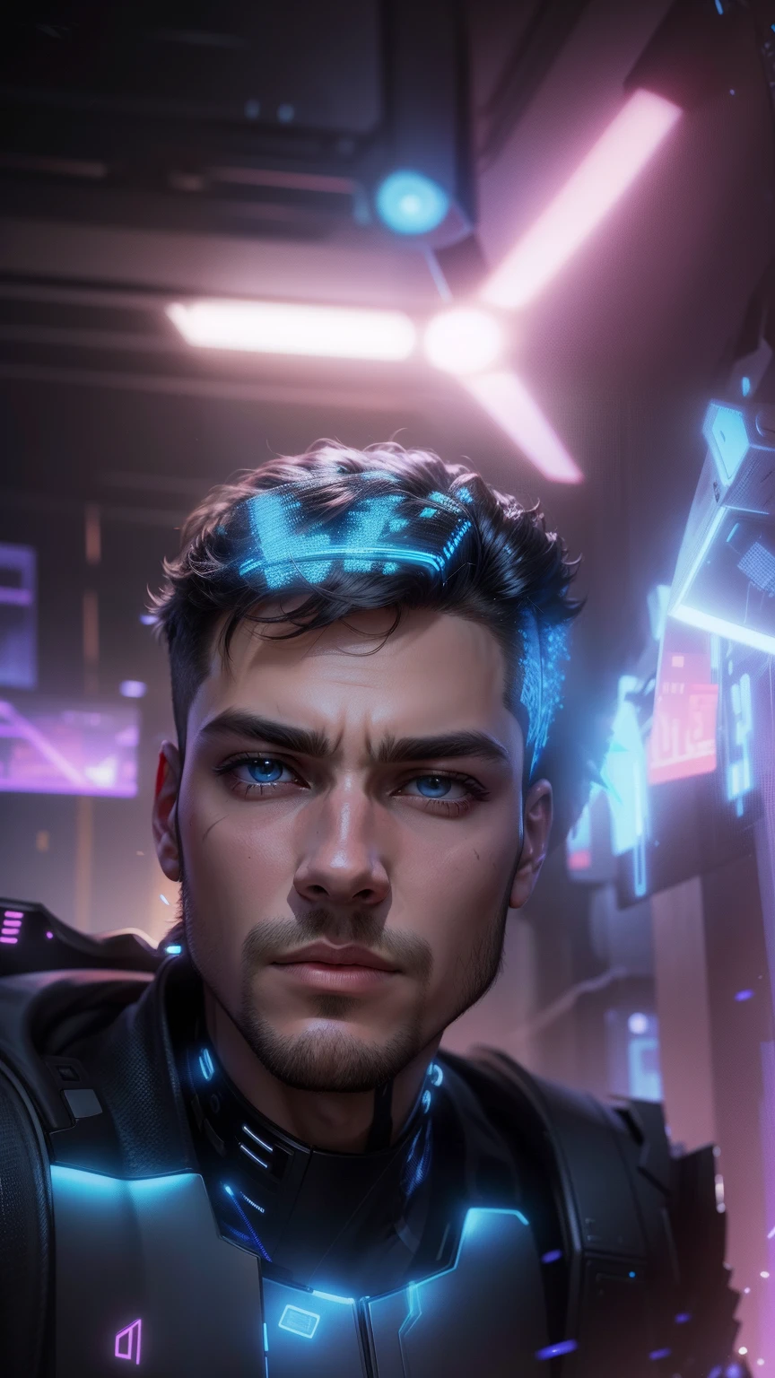 Change Background cyber punk handsome boy.realistic Face.8k ultra realistic.