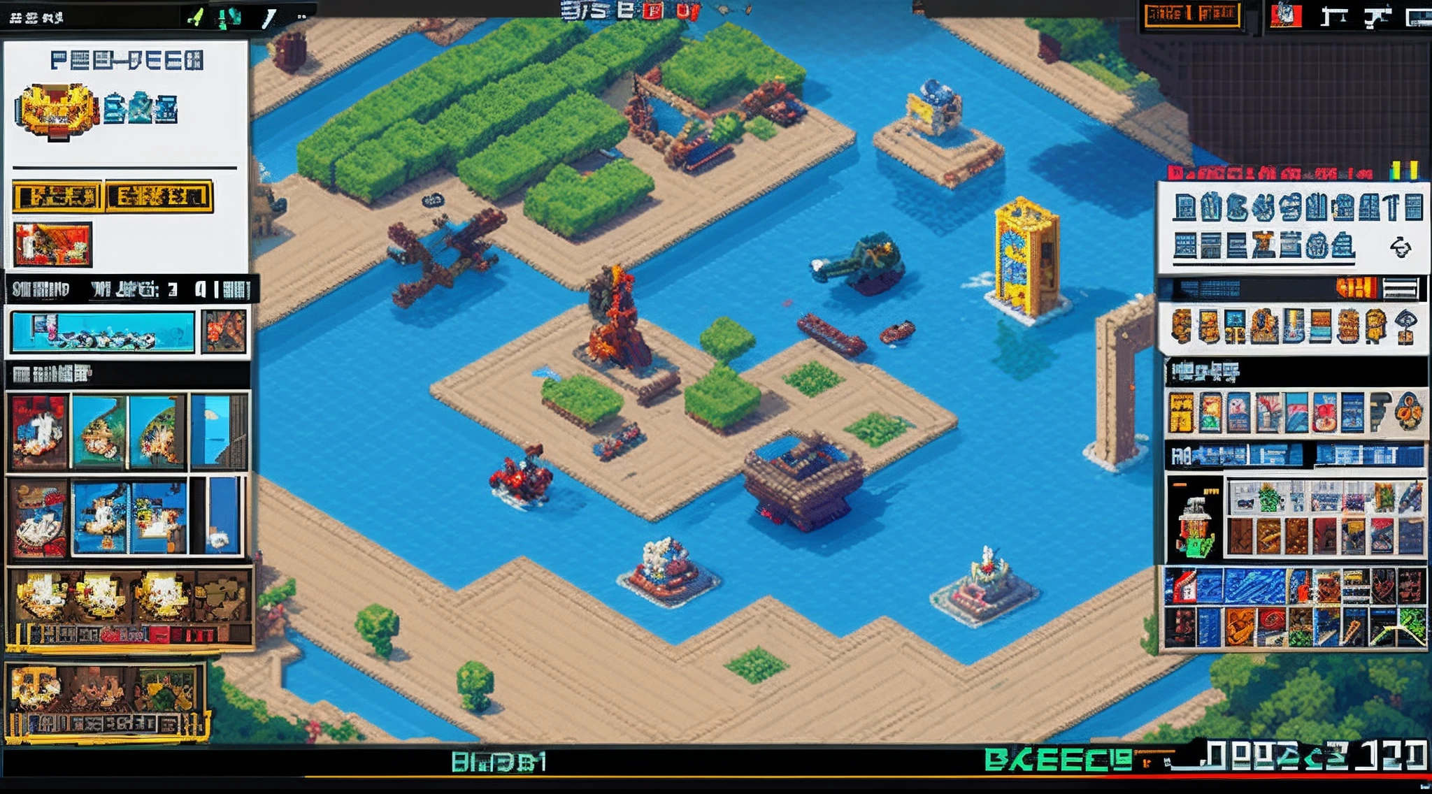 pixel game，character  design，super mecha，All kinds of artillery， Pixel art #pixelart