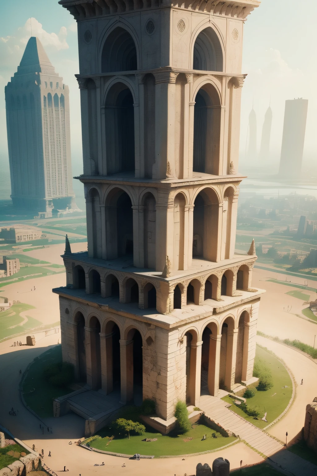 Here are some images you can use to illustrate your itinerary about the Tower of Babel:
Imagens de uma cidade antiga, com pessoas trabalhando juntas para construir uma torre.
Imagem de uma torre alta e imponente, that reaches the heavens.
Imagem de Deus, olhando para a torre com raiva.
Imagem de pessoas confusas e desorientadas, speaking different languages.
Imagem da torre incompleta, com pessoas espalhadas por toda a terra.
These images can help visualize the story and get your message across. Por exemplo, The image of an ancient city can help create a sense of realism and immersion. The image of a tall, imposing tower can emphasize the ambition and arrogance of the peoples of the earth. A imagem de Deus, olhando para a torre com raiva, can show your disapproval of the project. A imagem de pessoas confusas e desorientadas, speaking different languages, can illustrate the consequences of language confusion. E a imagem da torre incompleta, com pessoas espalhadas por toda a terra, can show the end result of the story.
Here are some specific examples of how you can use these images in your roadmap:
At the beginning of the video, You can show an image of an ancient city to create a sense of context.
When you are narrating the construction of the tower, You can show pictures of people working together.
When you're talking about God's wrath, you can show a picture of God looking at the tower angrily.
When you are explaining the consequences of language confusion, You can show images of confused and disoriented people.
At the end of the video, You can show an image of the incomplete tower, com pessoas espalhadas por toda a terra.
Of course, you can choose the images that best suit your style and content. No entanto, These images can be a good starting point to illustrate your story.
