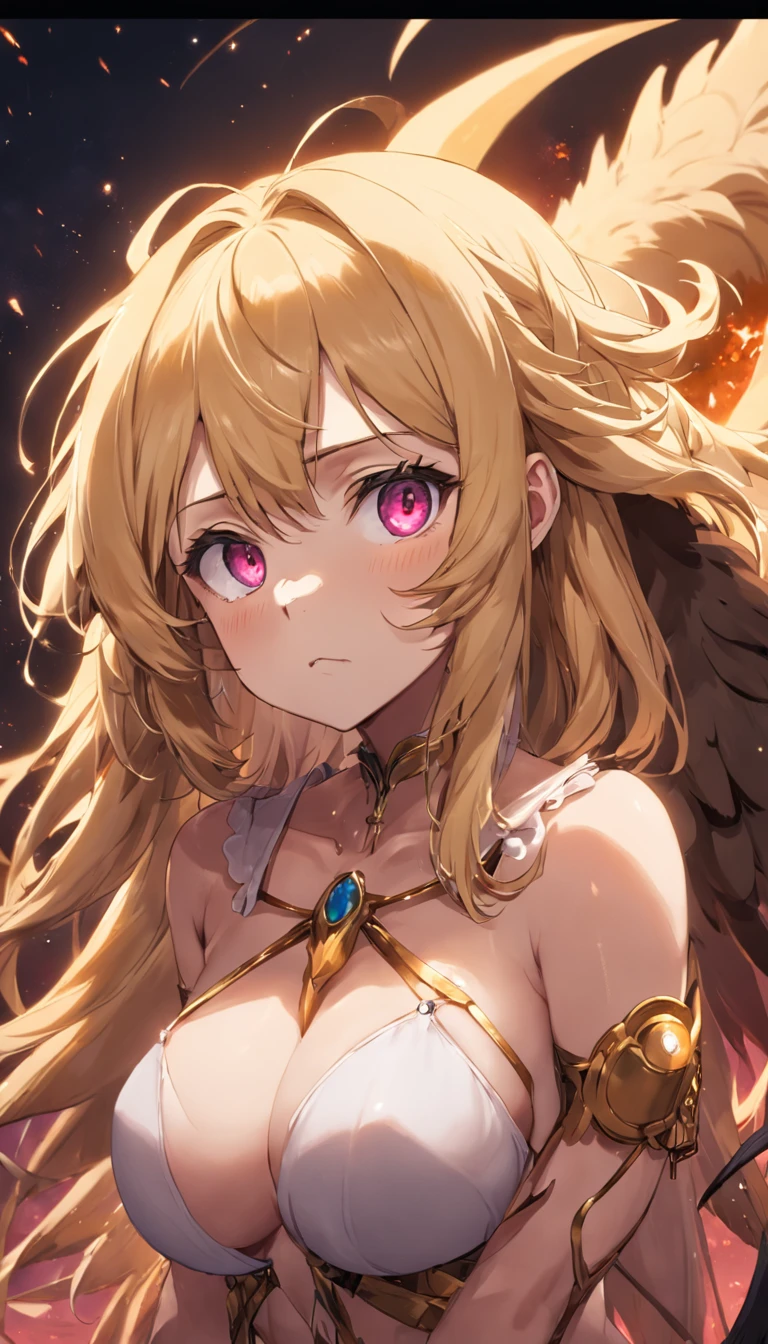The head of a golden retriever,Personal,anime big breast,manticore,delicated,God does,dark,themoon,cawing ravens